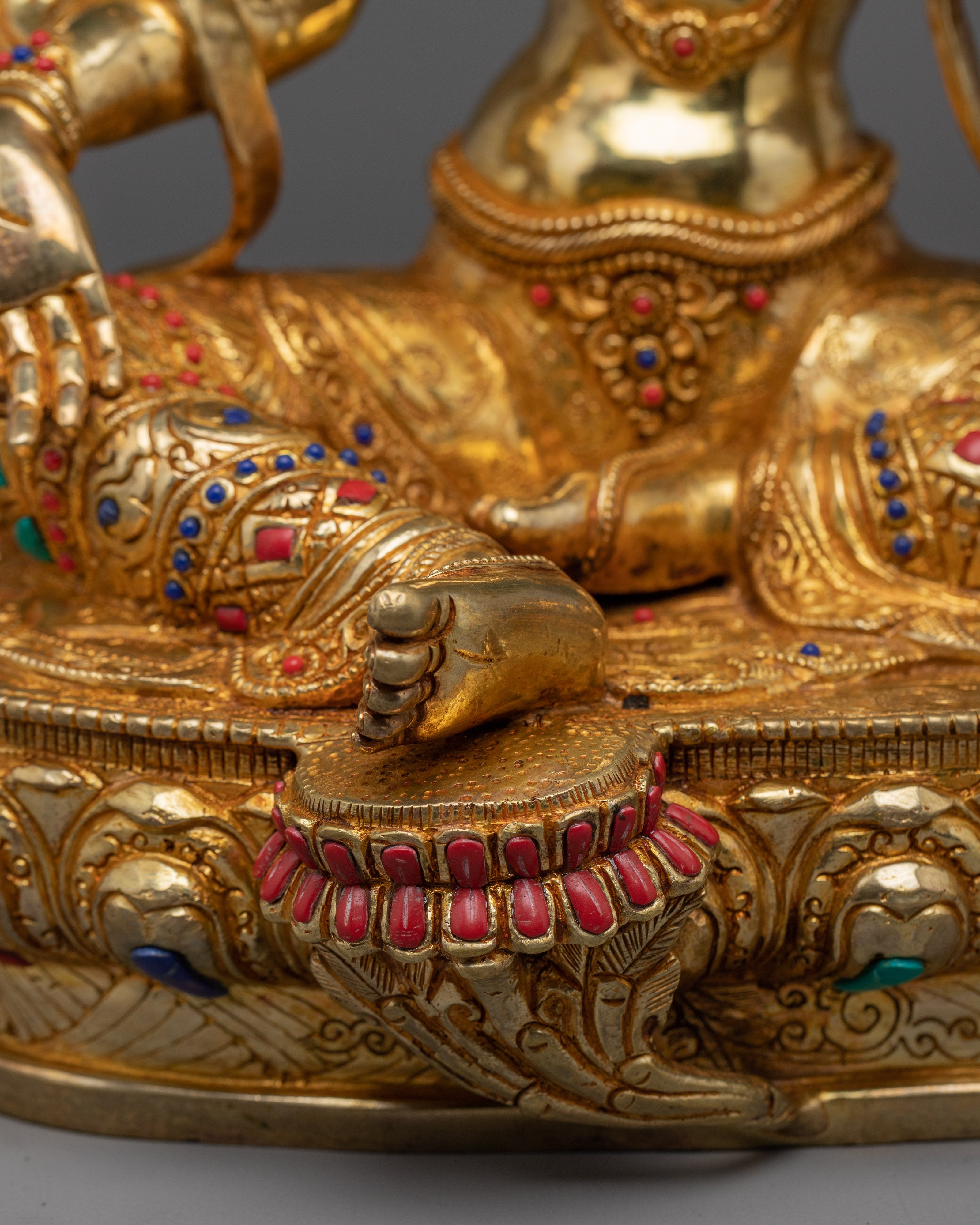 Green Tara Figurine: Himalayan Handmade Artwork