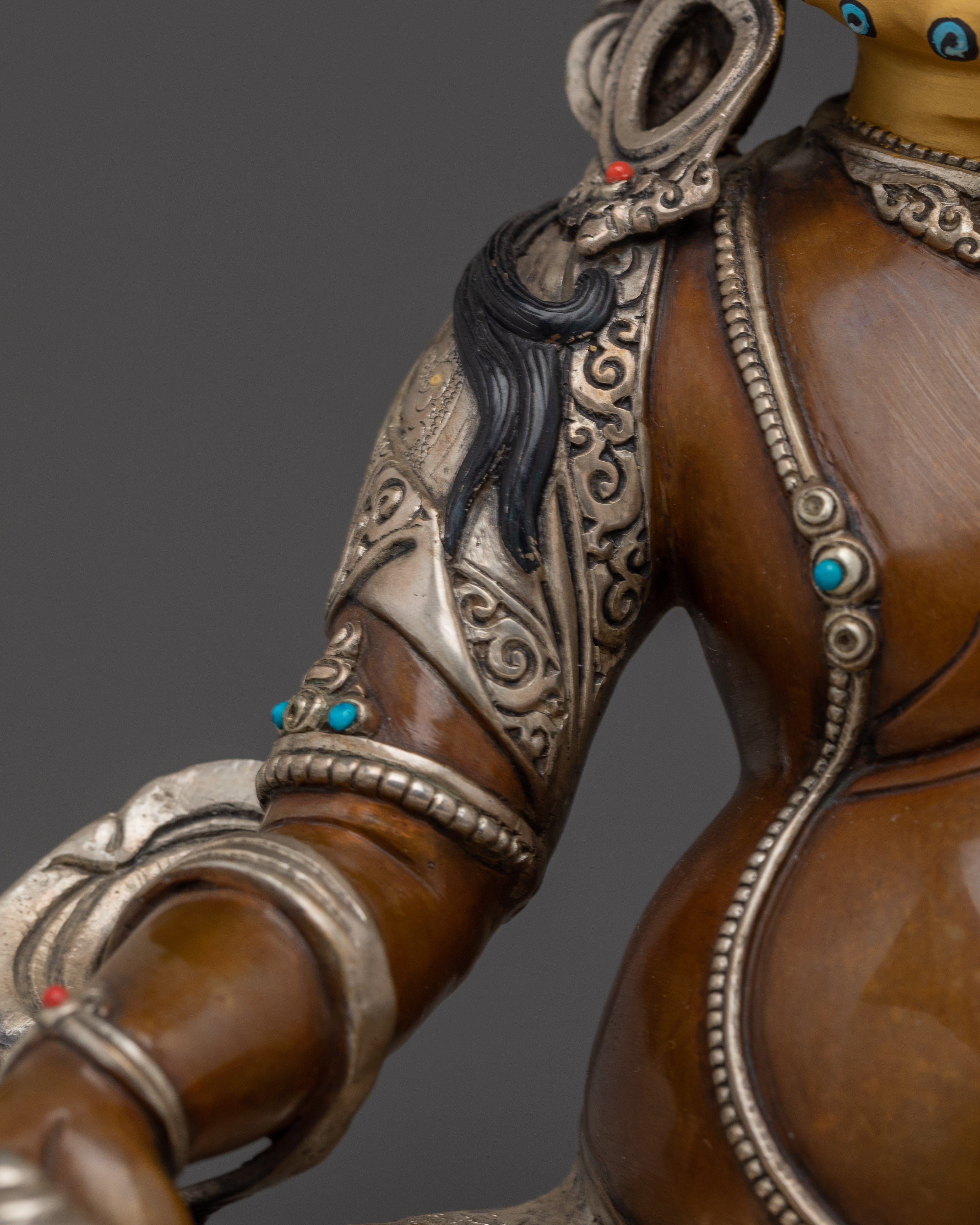 Dzambhala Oxidized Copper Statue | Tibetan Buddha for Spiritual Abundance