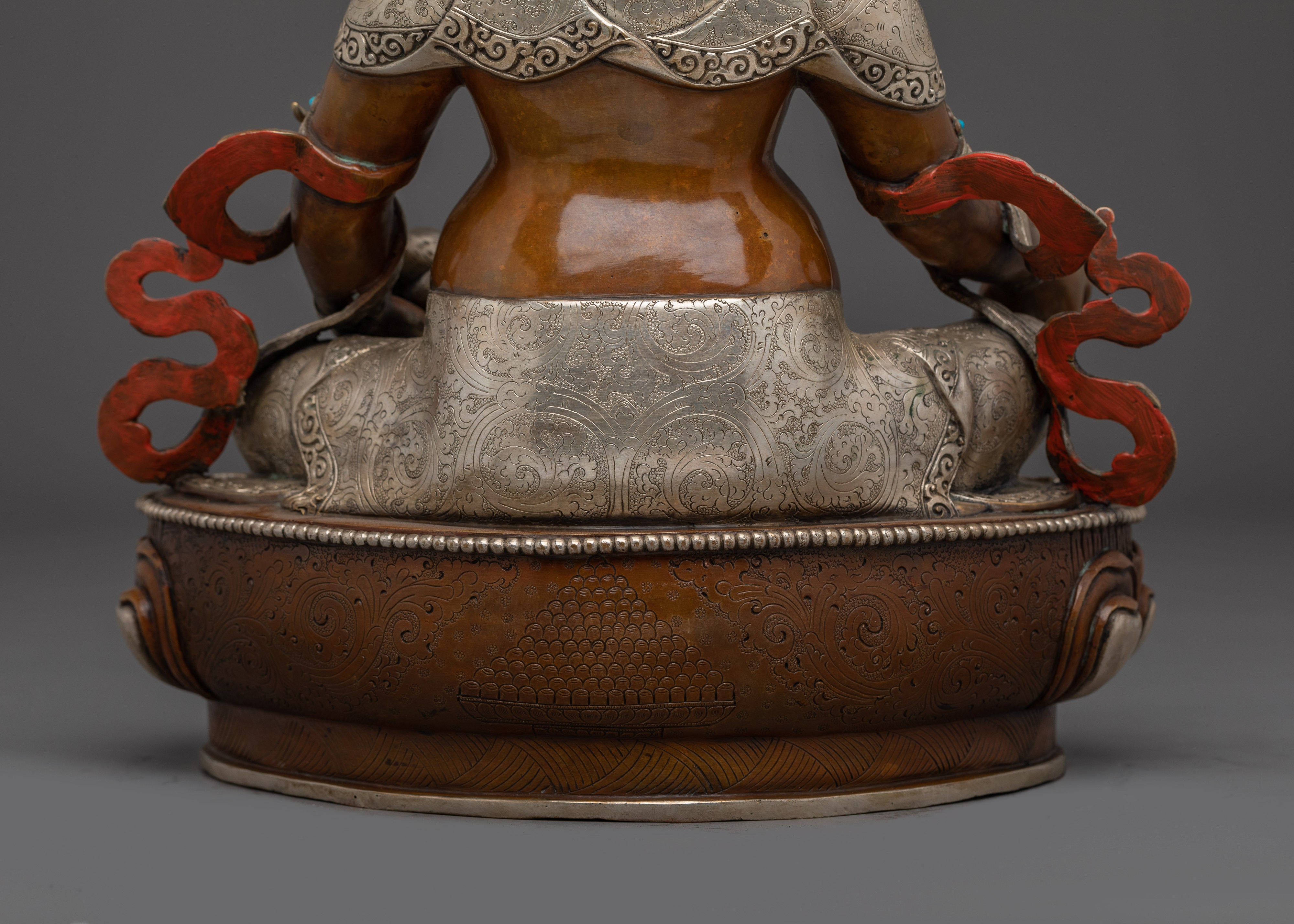 Dzambhala Oxidized Copper Statue | Tibetan Buddha for Spiritual Abundance