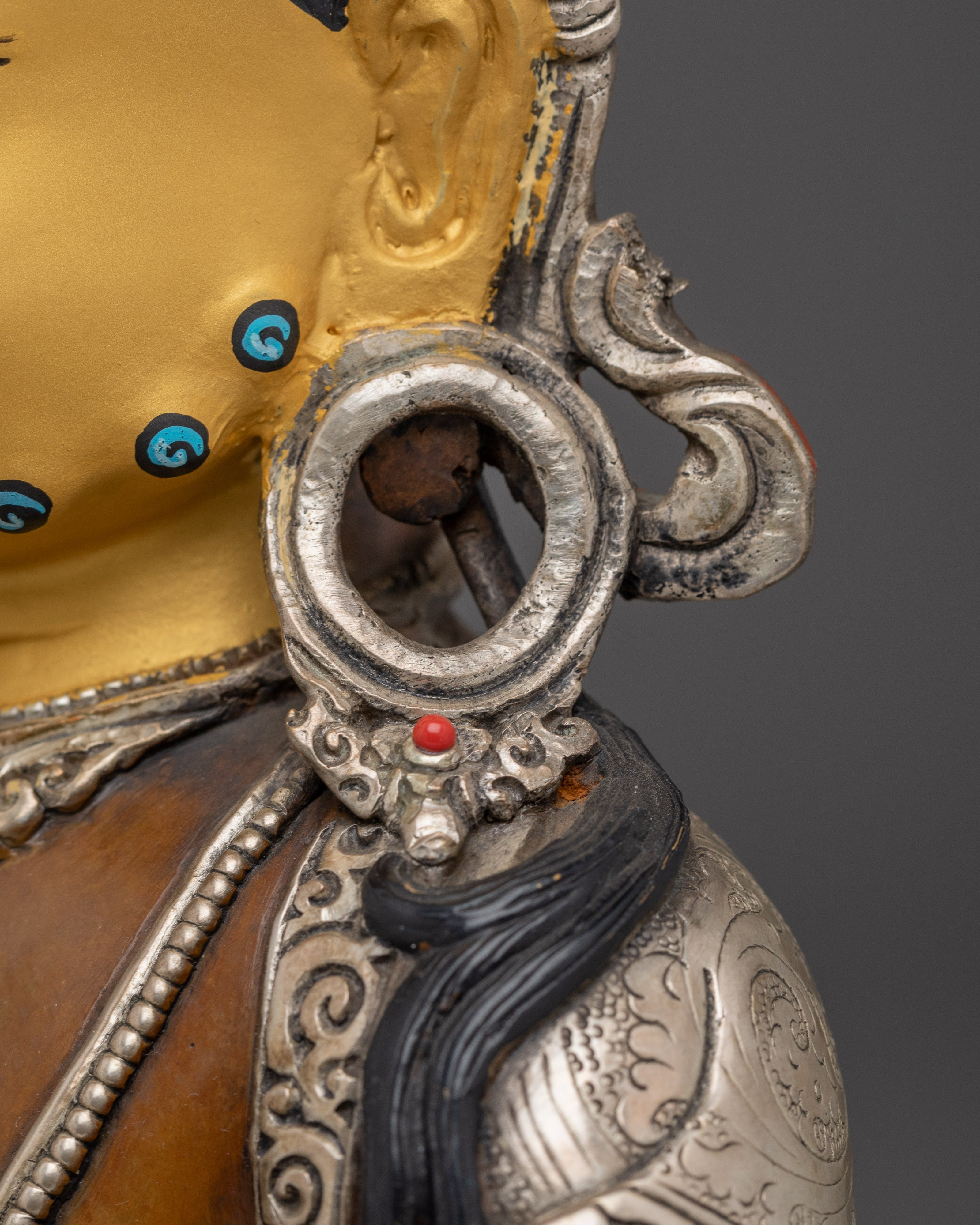 Dzambhala Oxidized Copper Statue | Tibetan Buddha for Spiritual Abundance