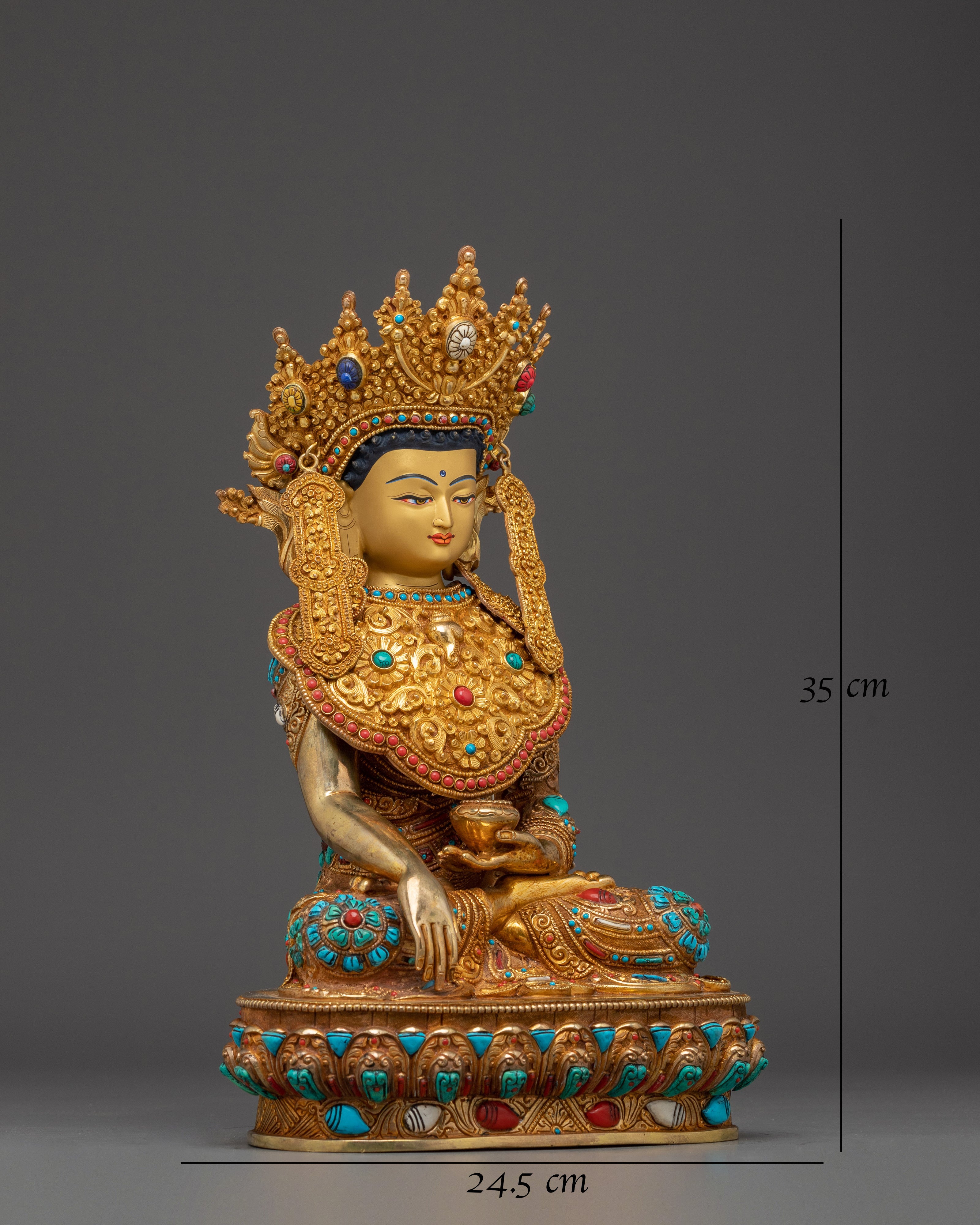Tibetan Crown Shakyamuni Buddha Art