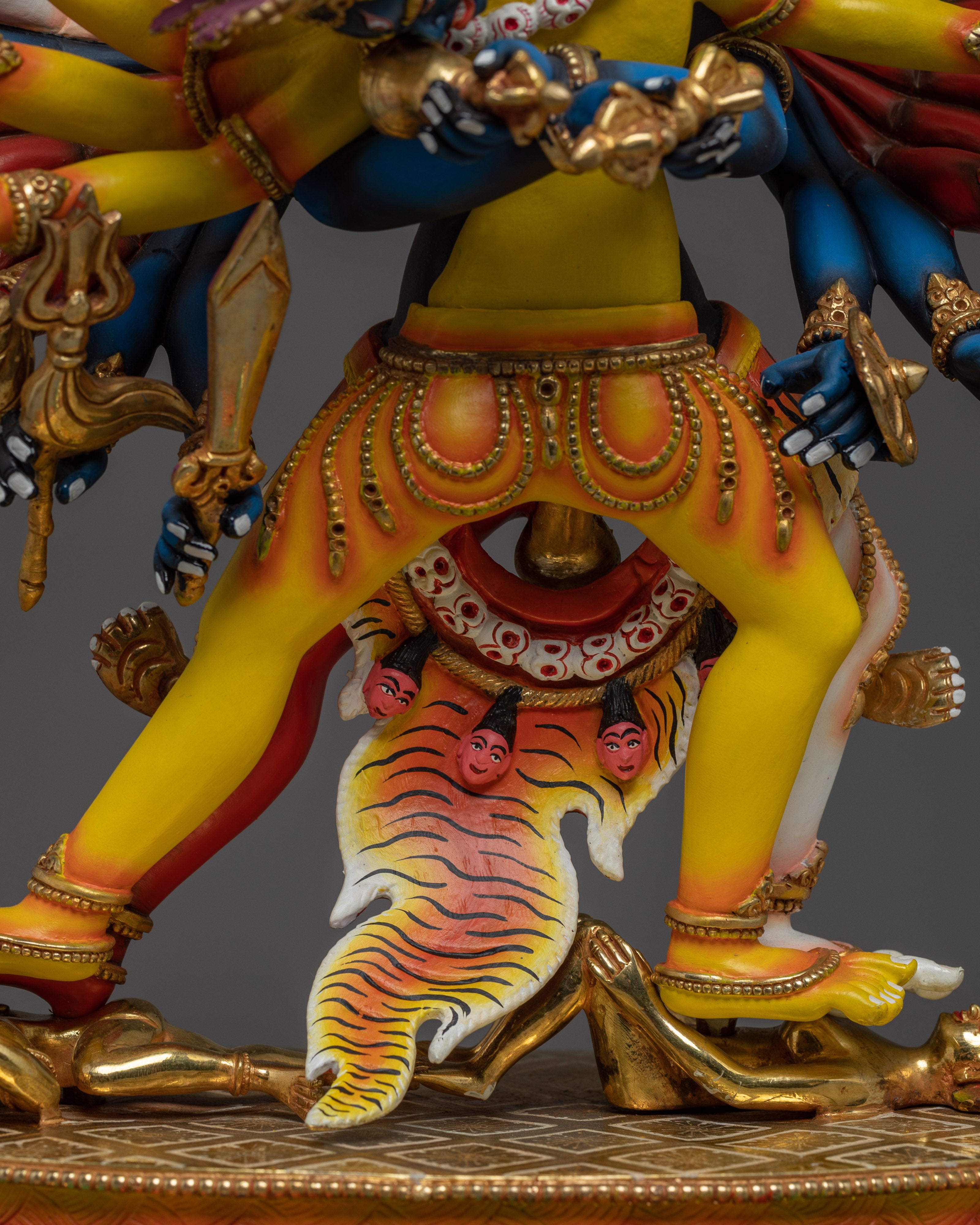 Kalachakra with Consort Colorful Statue | Traditional Artwork