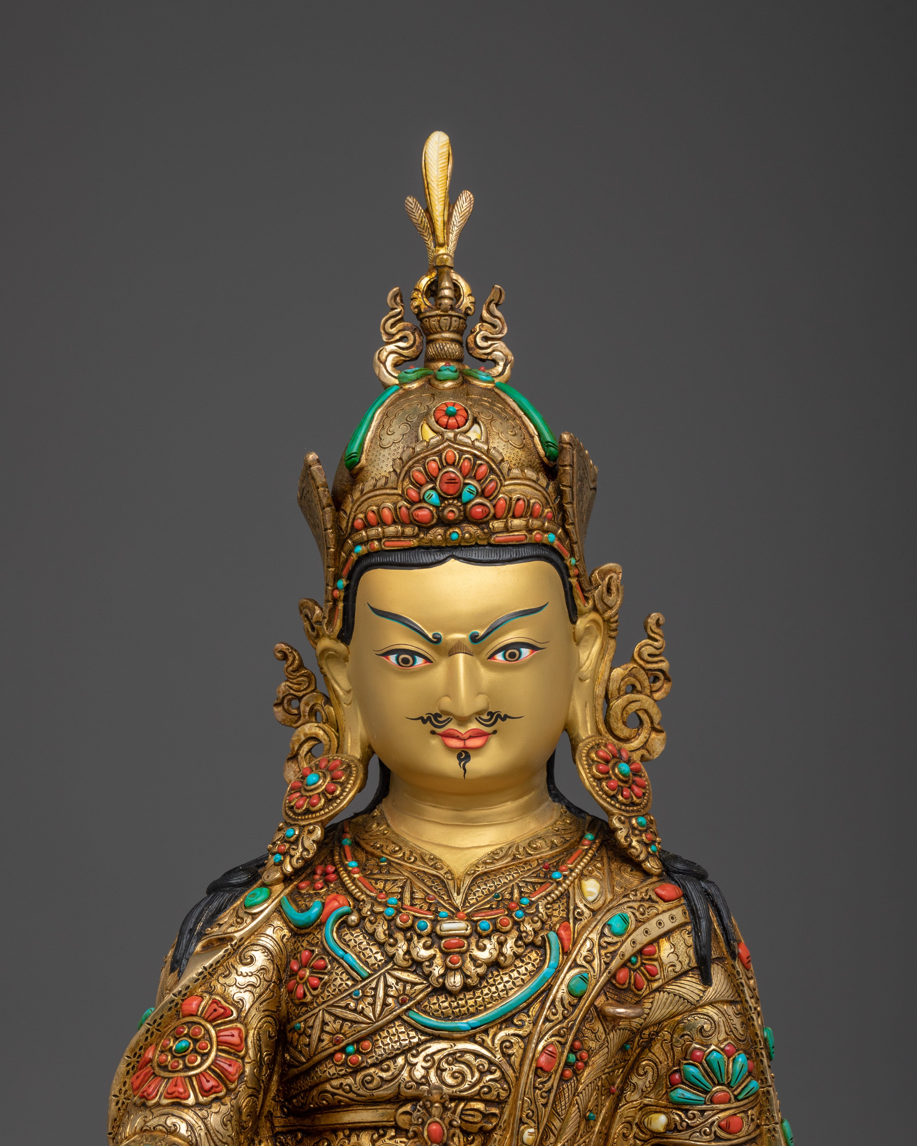 Tibetan Guru Rinpoche Art | Sacred Buddhist Sculpture