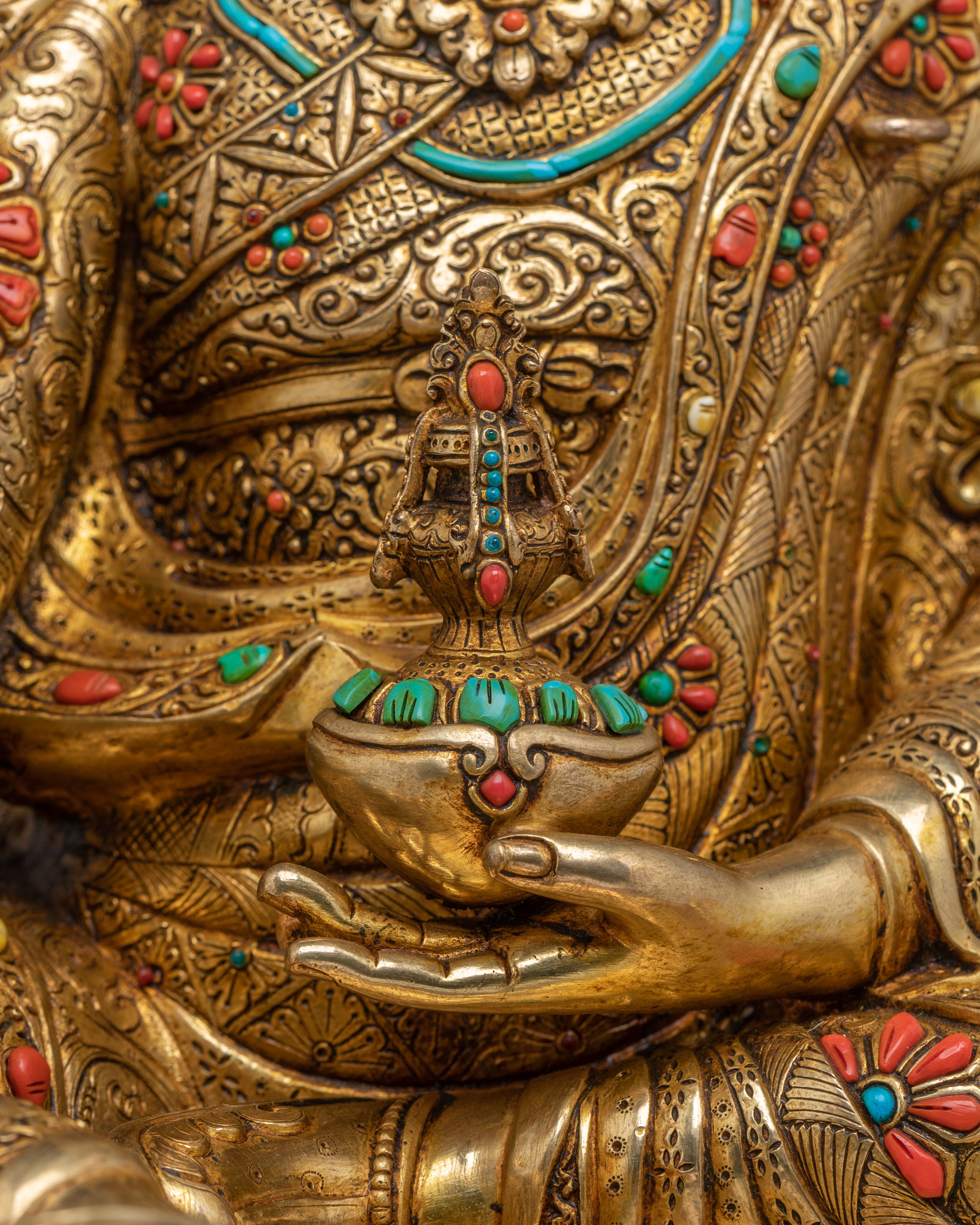 Tibetan Guru Rinpoche Art | Sacred Buddhist Sculpture
