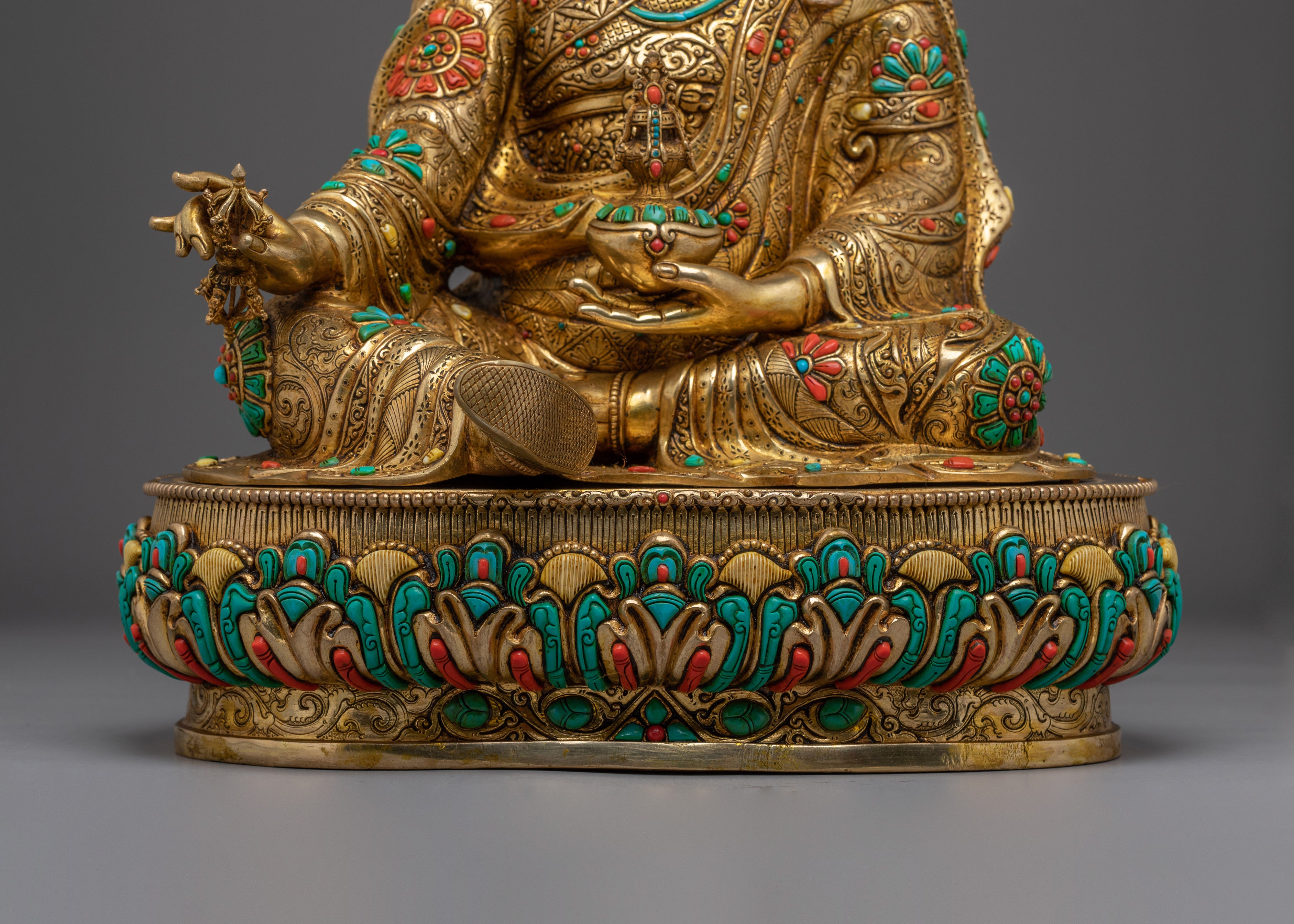 Tibetan Guru Rinpoche Art | Sacred Buddhist Sculpture