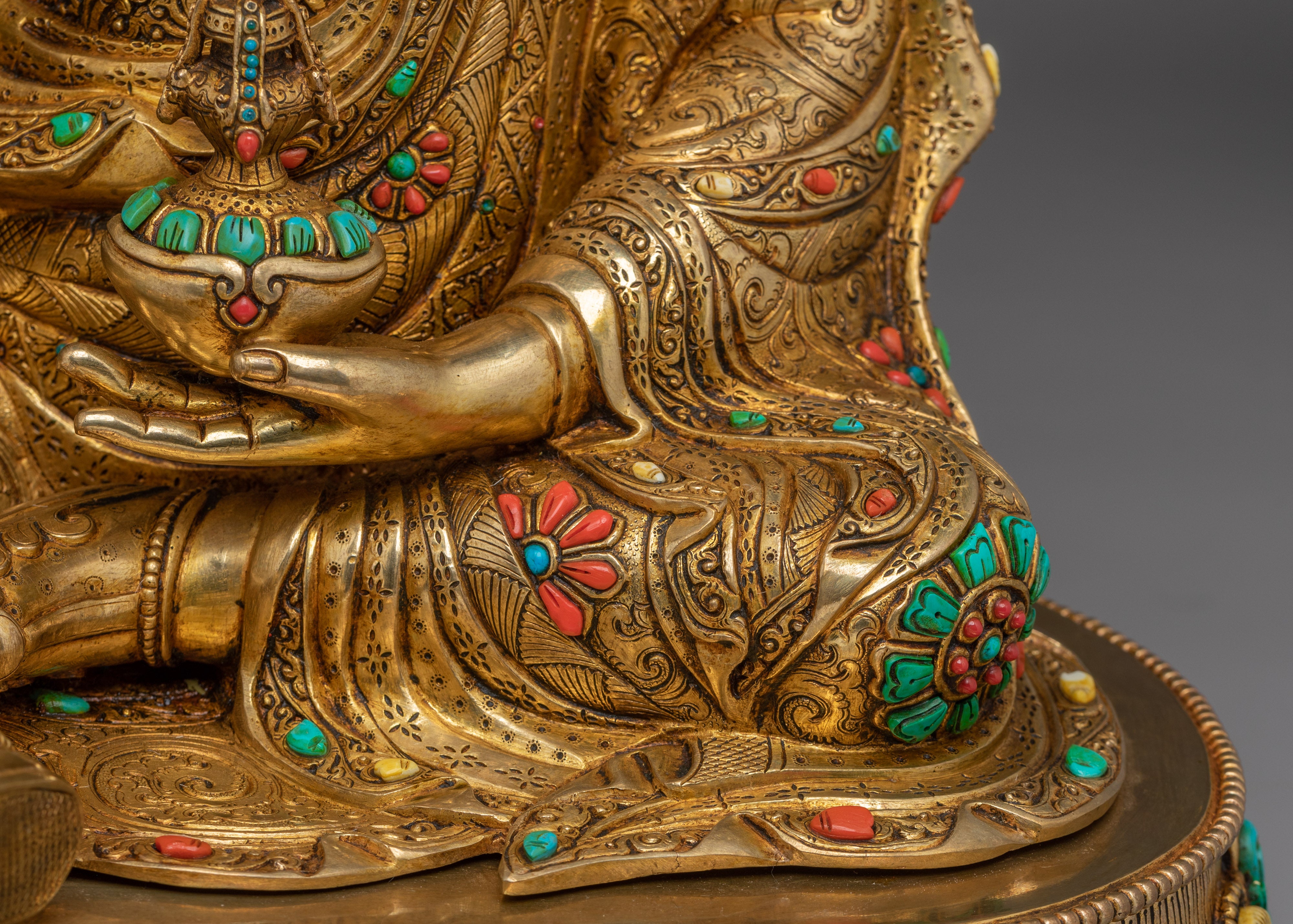 Tibetan Guru Rinpoche Art | Sacred Buddhist Sculpture