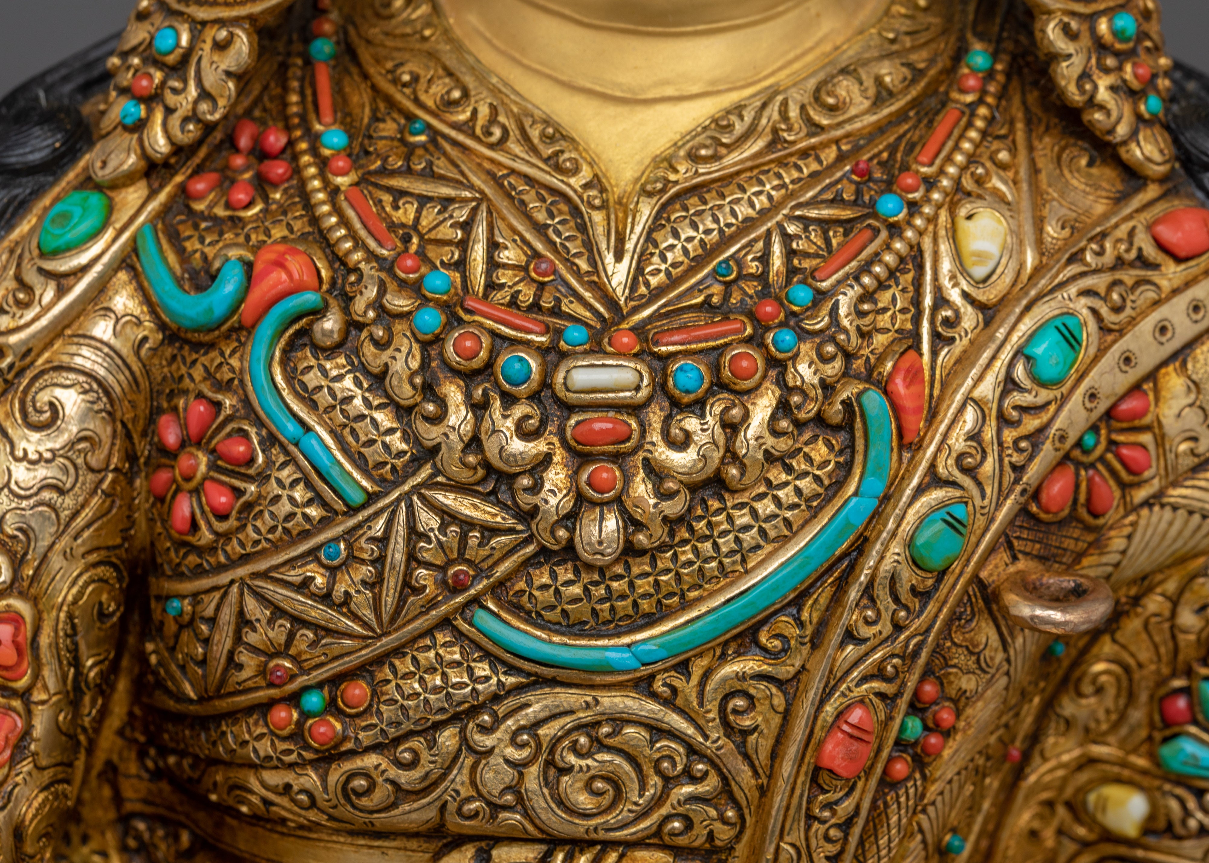 Tibetan Guru Rinpoche Art | Sacred Buddhist Sculpture