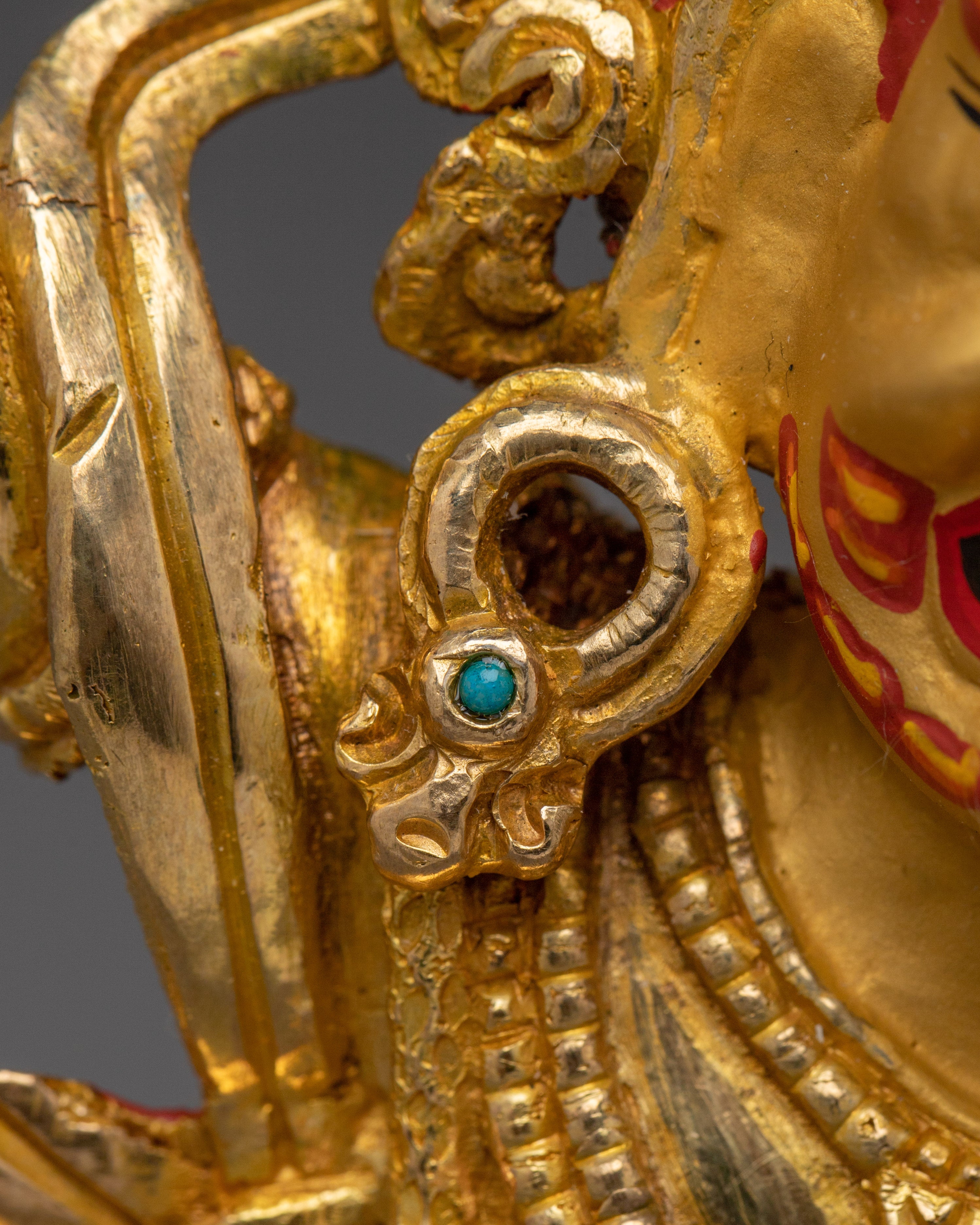 Tibetan Vajrapani Copper Figurine | Protector Deity Statue