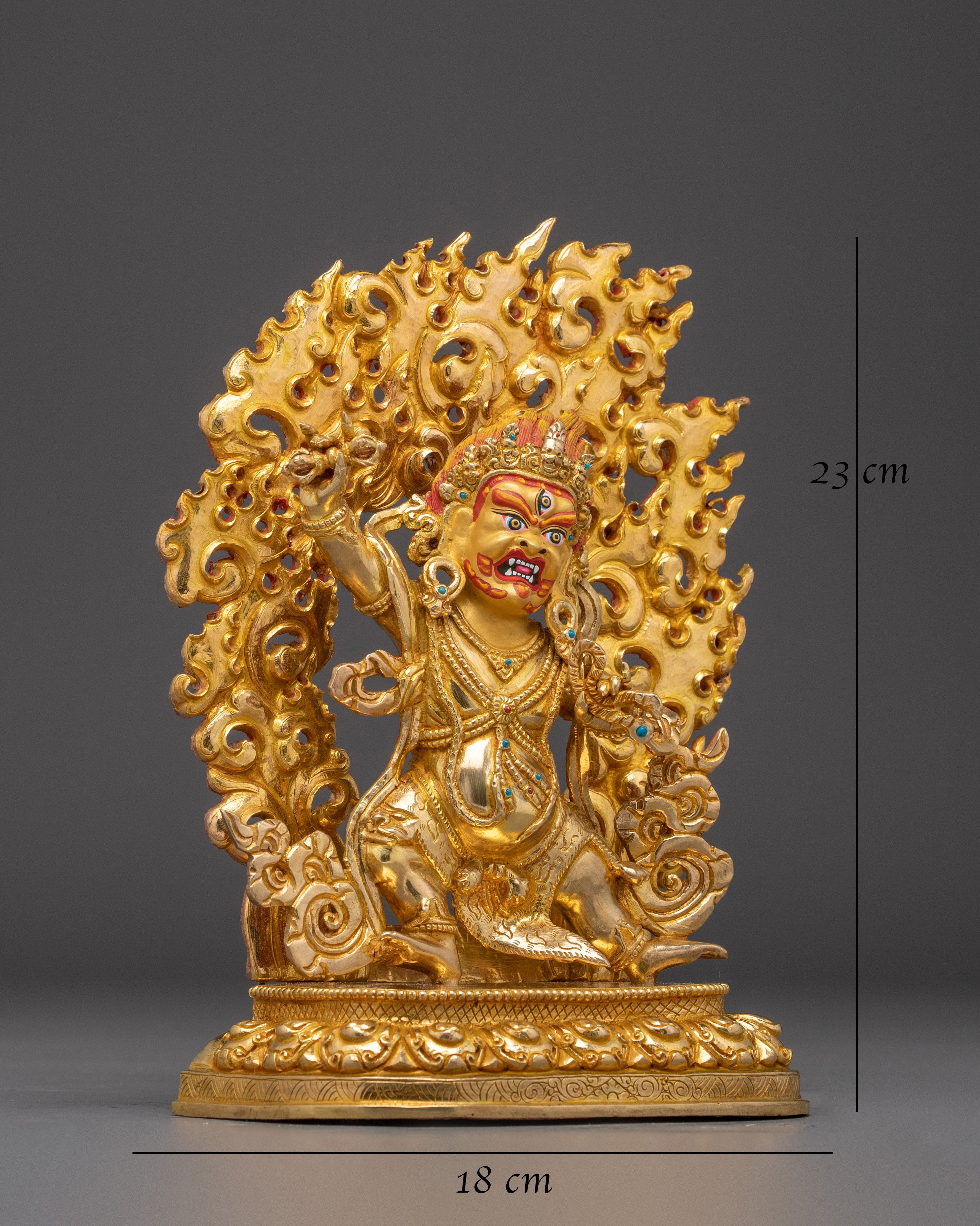 Tibetan Vajrapani Copper Figurine