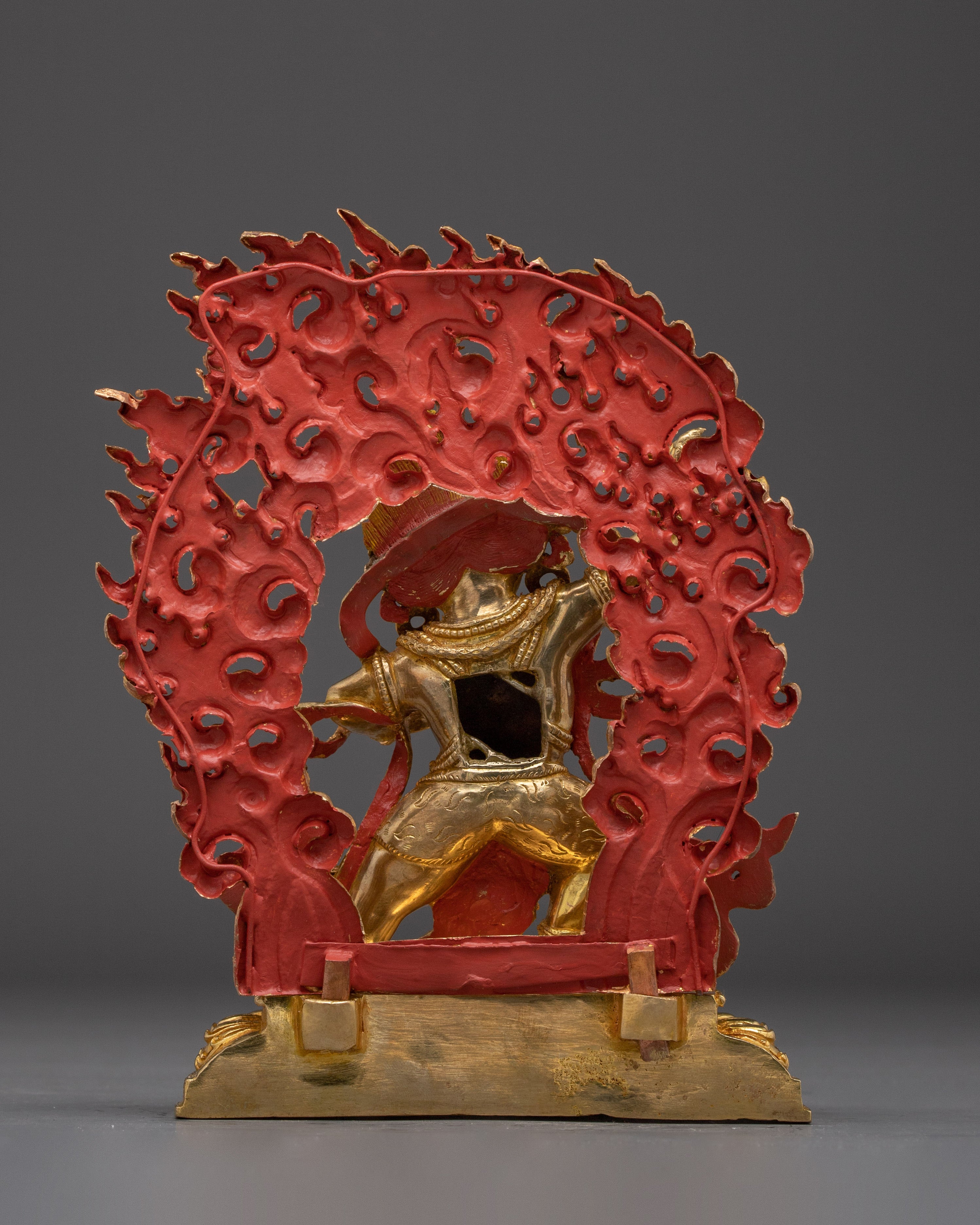 Tibetan Vajrapani Copper Figurine | Protector Deity Statue