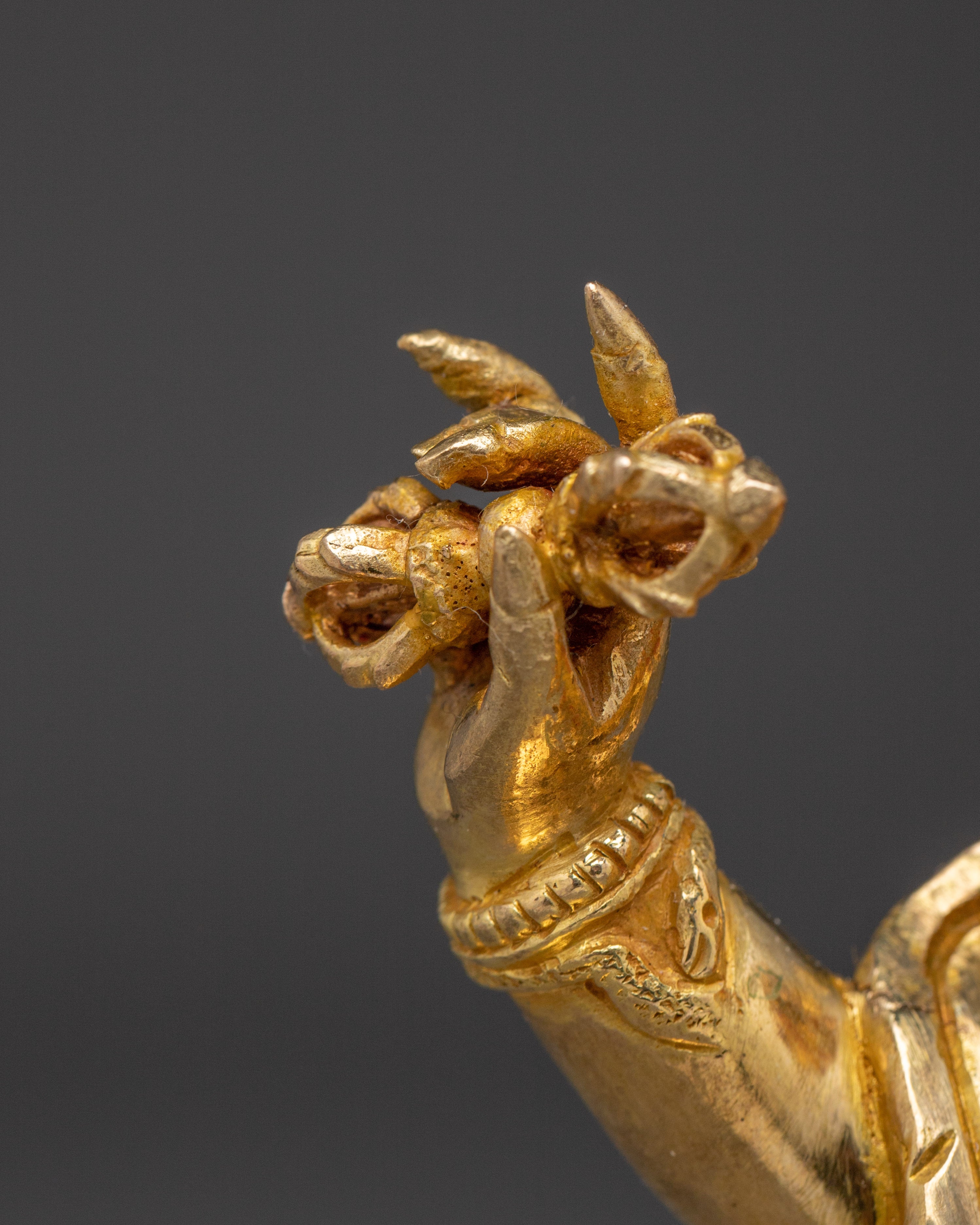 Tibetan Vajrapani Copper Figurine | Protector Deity Statue
