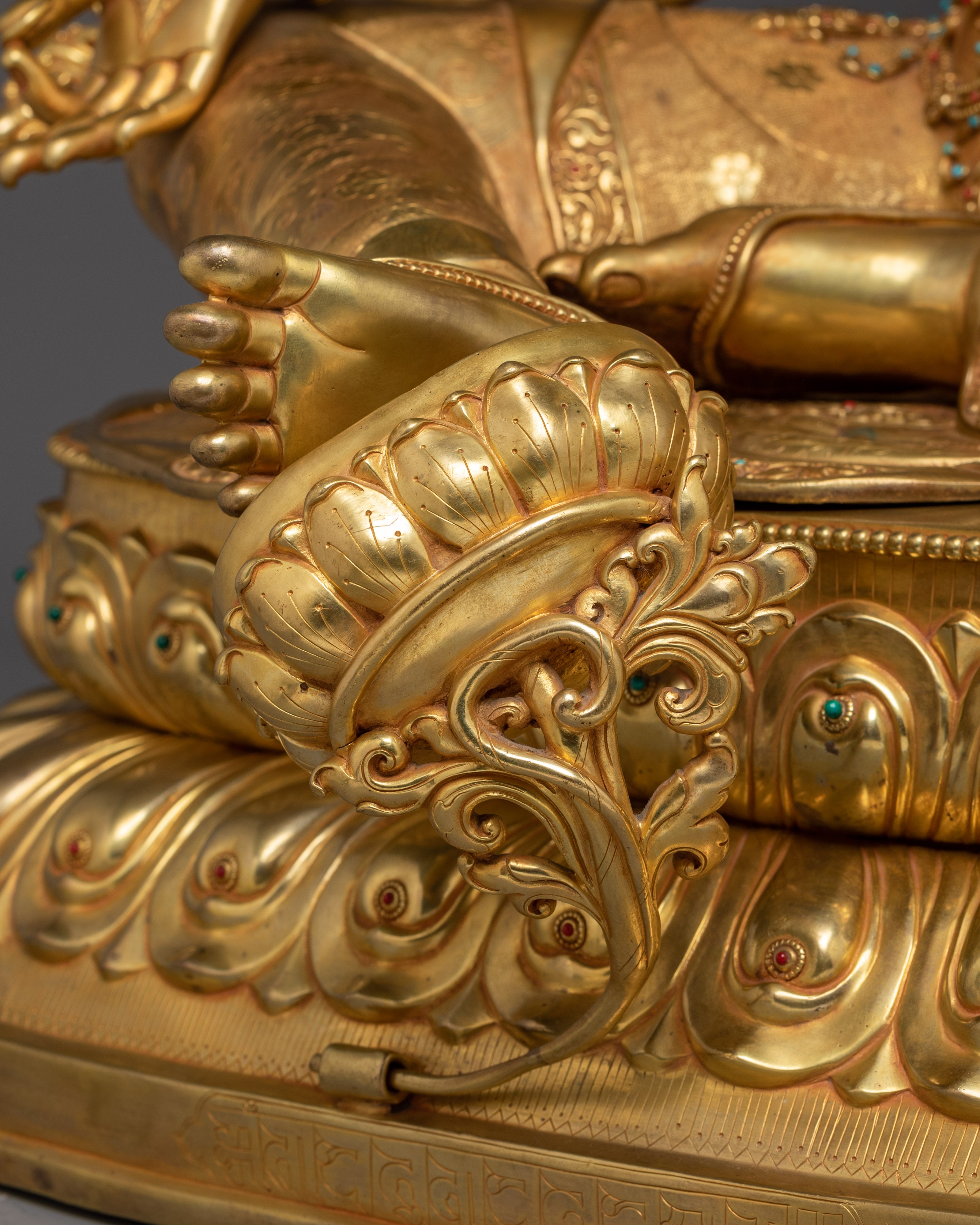 Divine Bodhisattva Green Tara Golden Art for Meditation and Decor