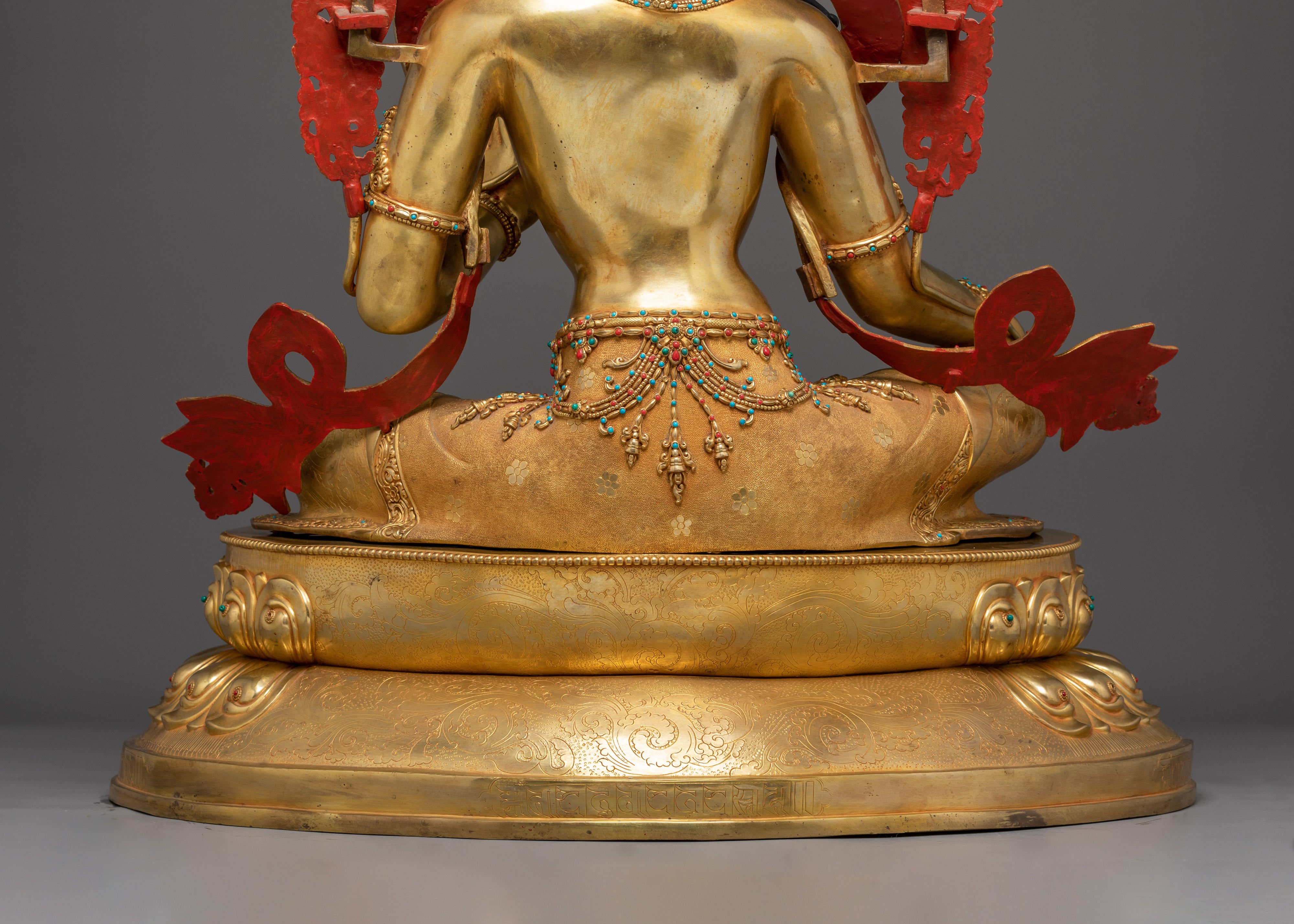 Divine Bodhisattva Green Tara Golden Art for Meditation and Decor