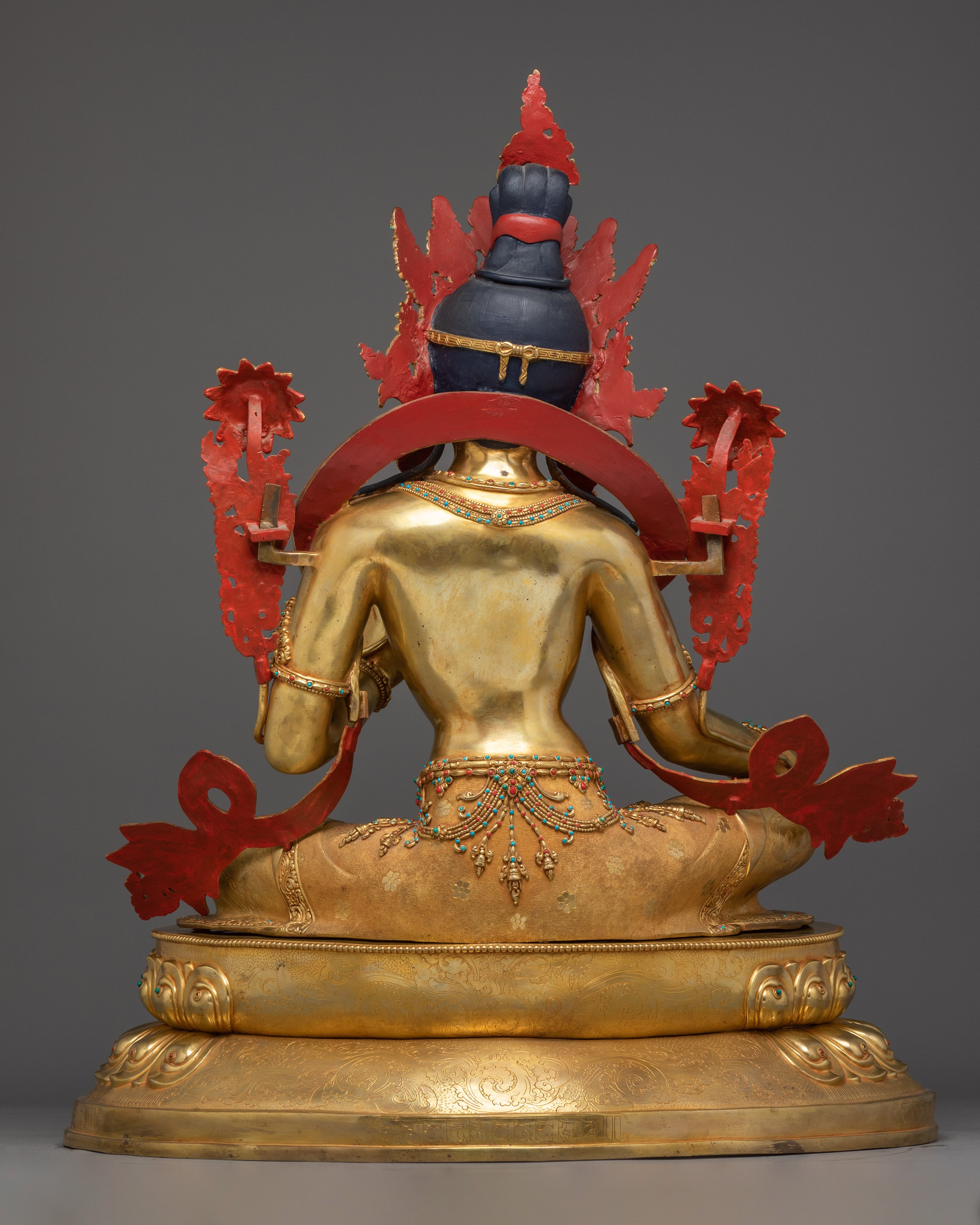 Divine Bodhisattva Green Tara Golden Art for Meditation and Decor