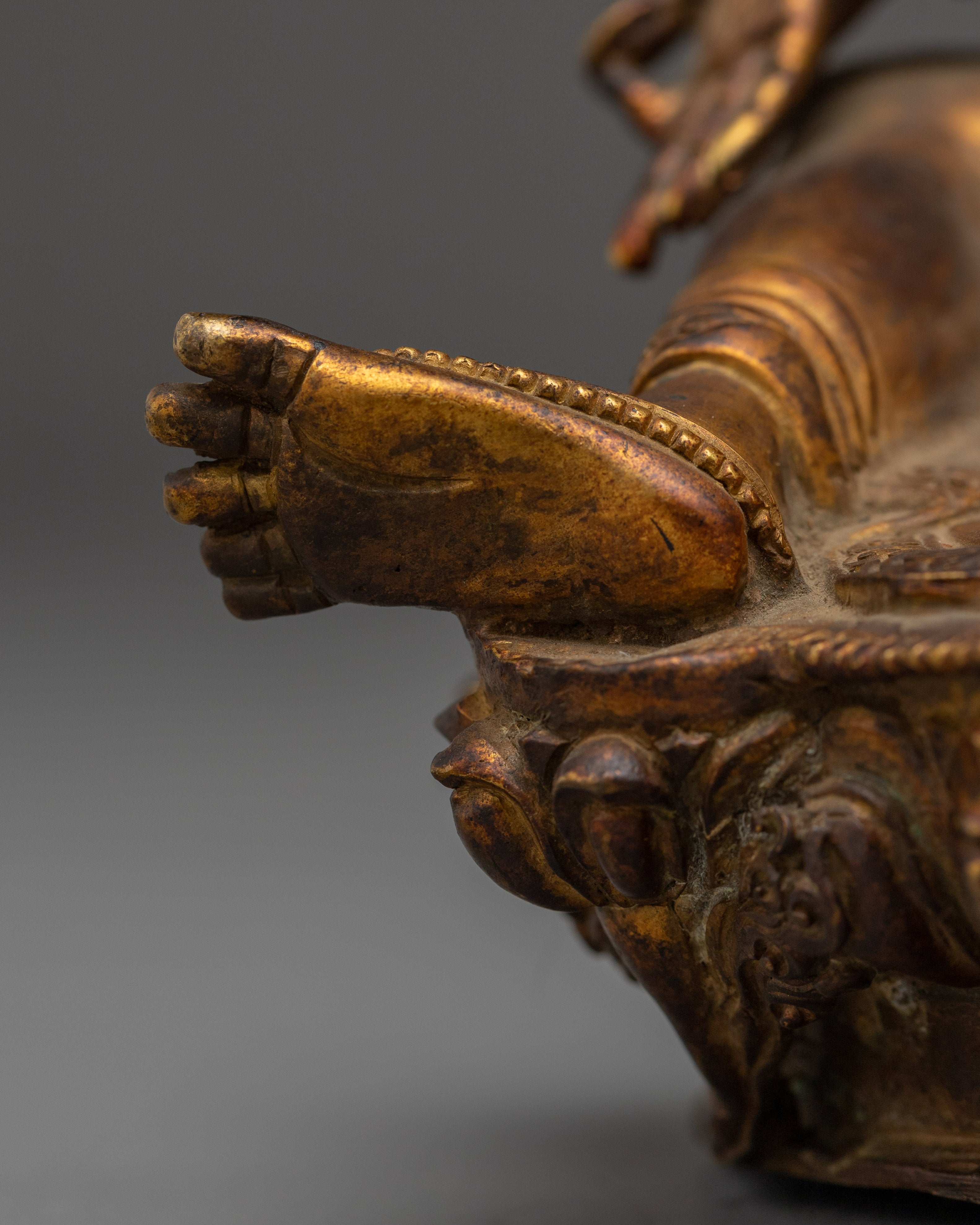 Green Tara Copper Body Sculpture | Bodhisattva of Compassion & Action
