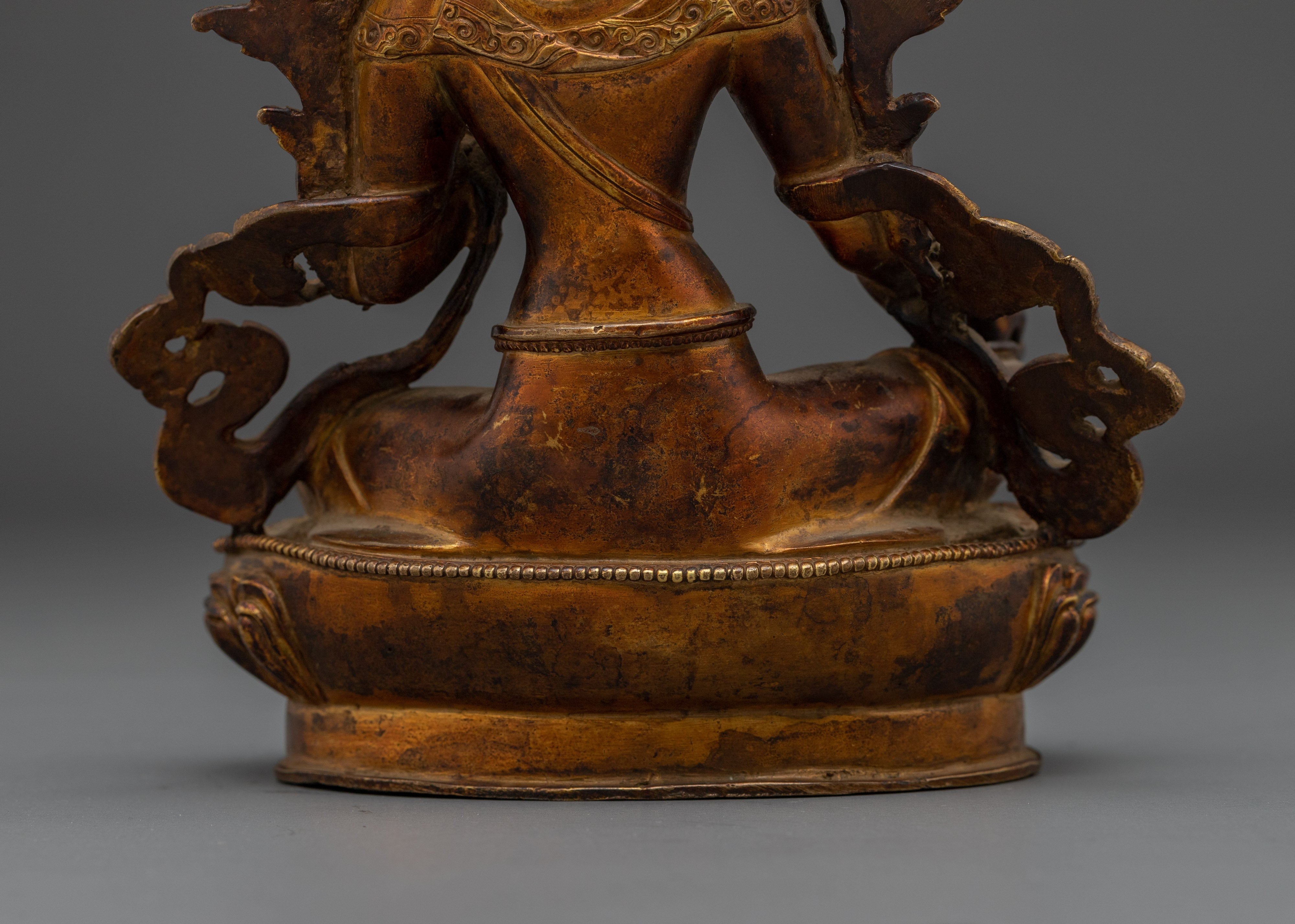 Green Tara Copper Body Sculpture | Bodhisattva of Compassion & Action