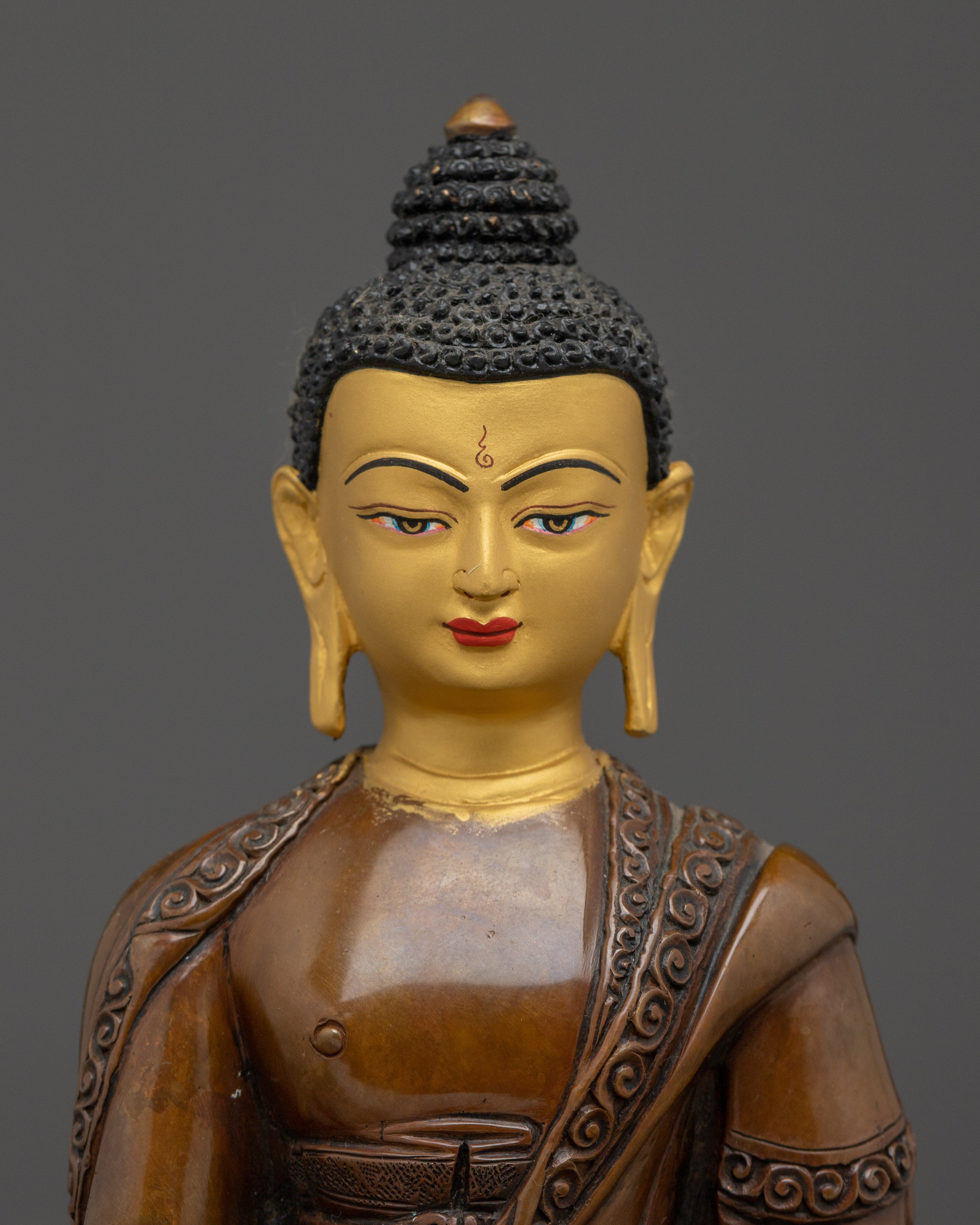 Medicine Buddha Oxidized Copper Statue | Perfect for Healing Rituals