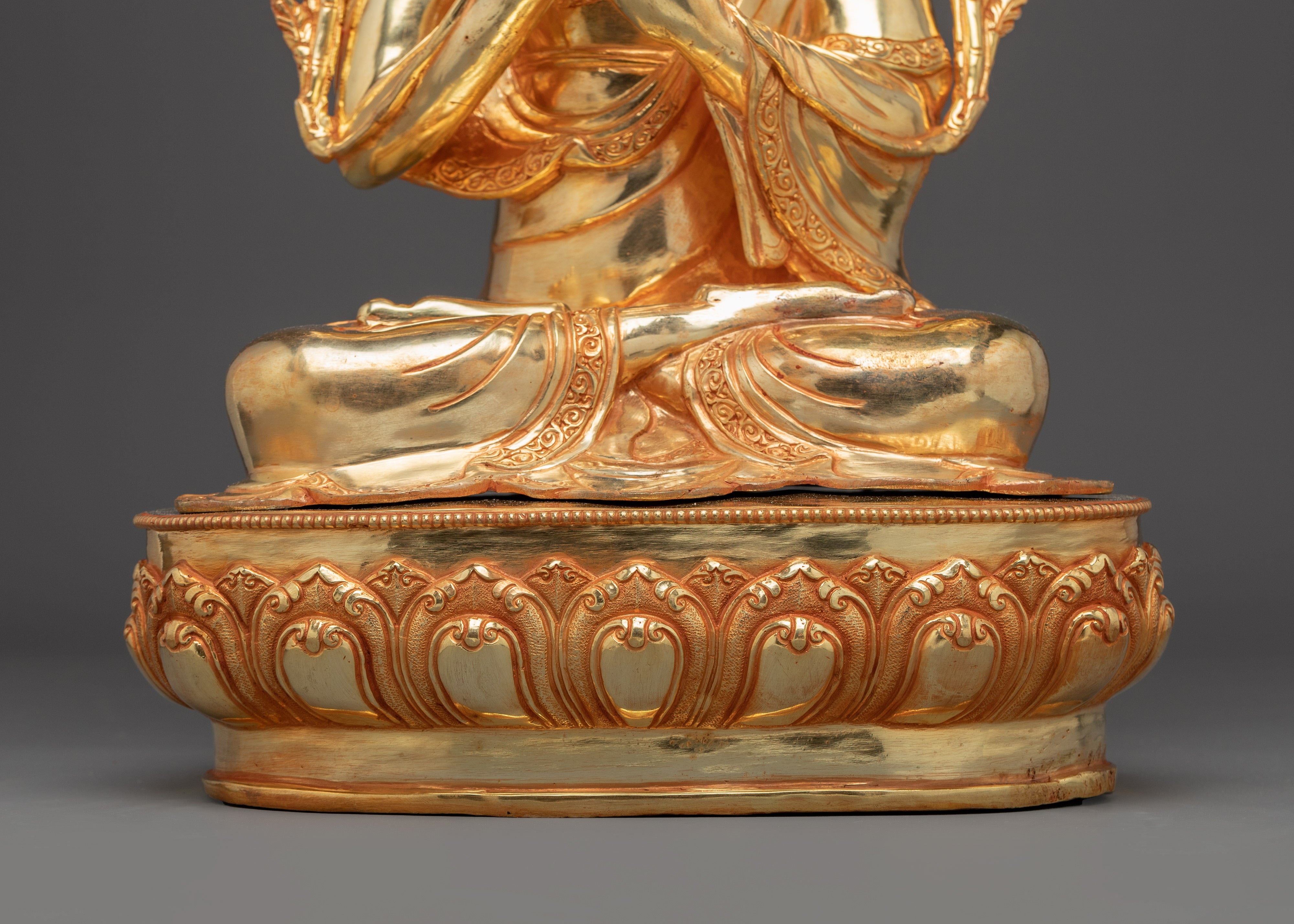 Tsongkhapa Statue Set | Revered Buddhist Master and Disciples