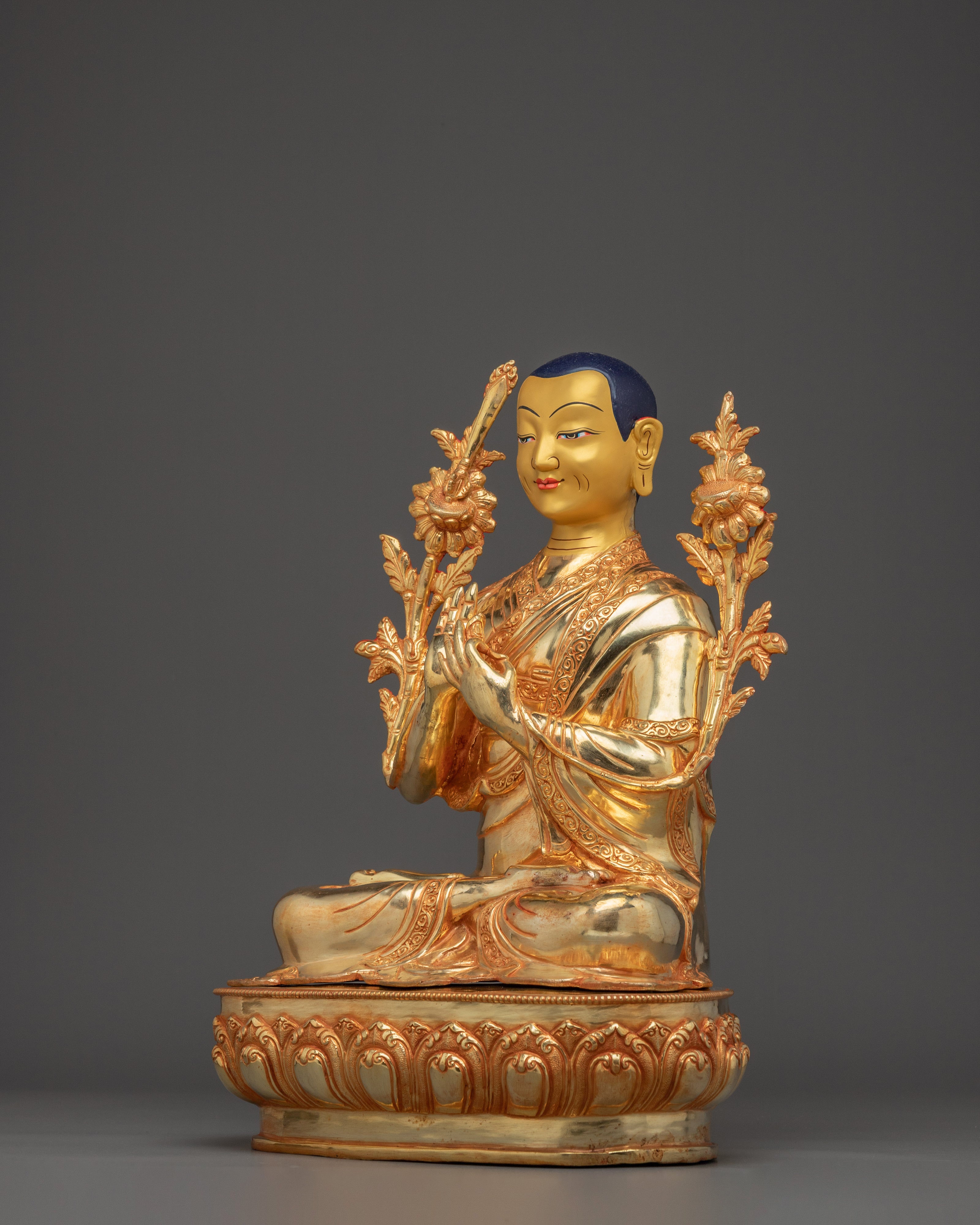 Tsongkhapa Statue Set | Revered Buddhist Master and Disciples