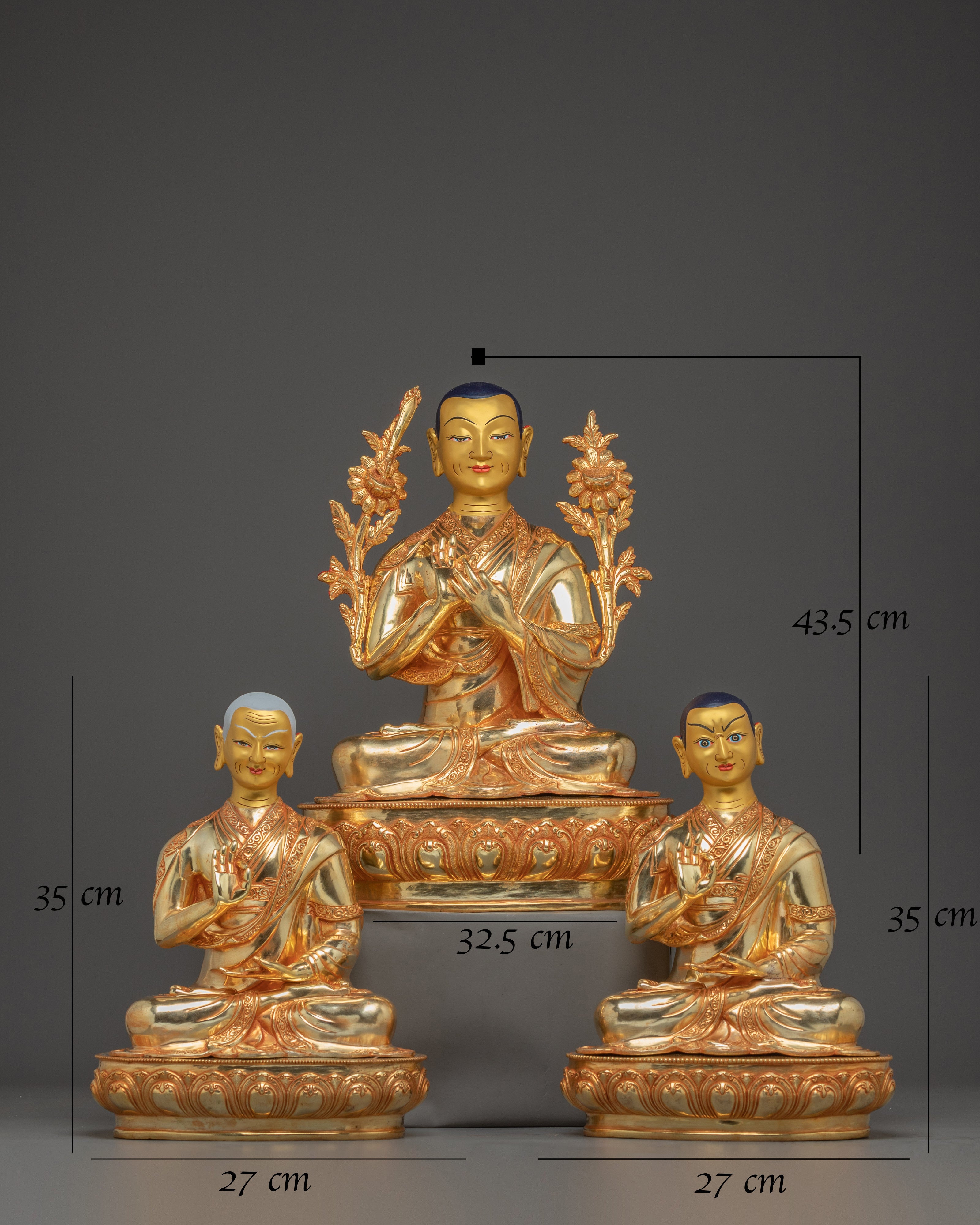 Tsongkhapa Statue Set