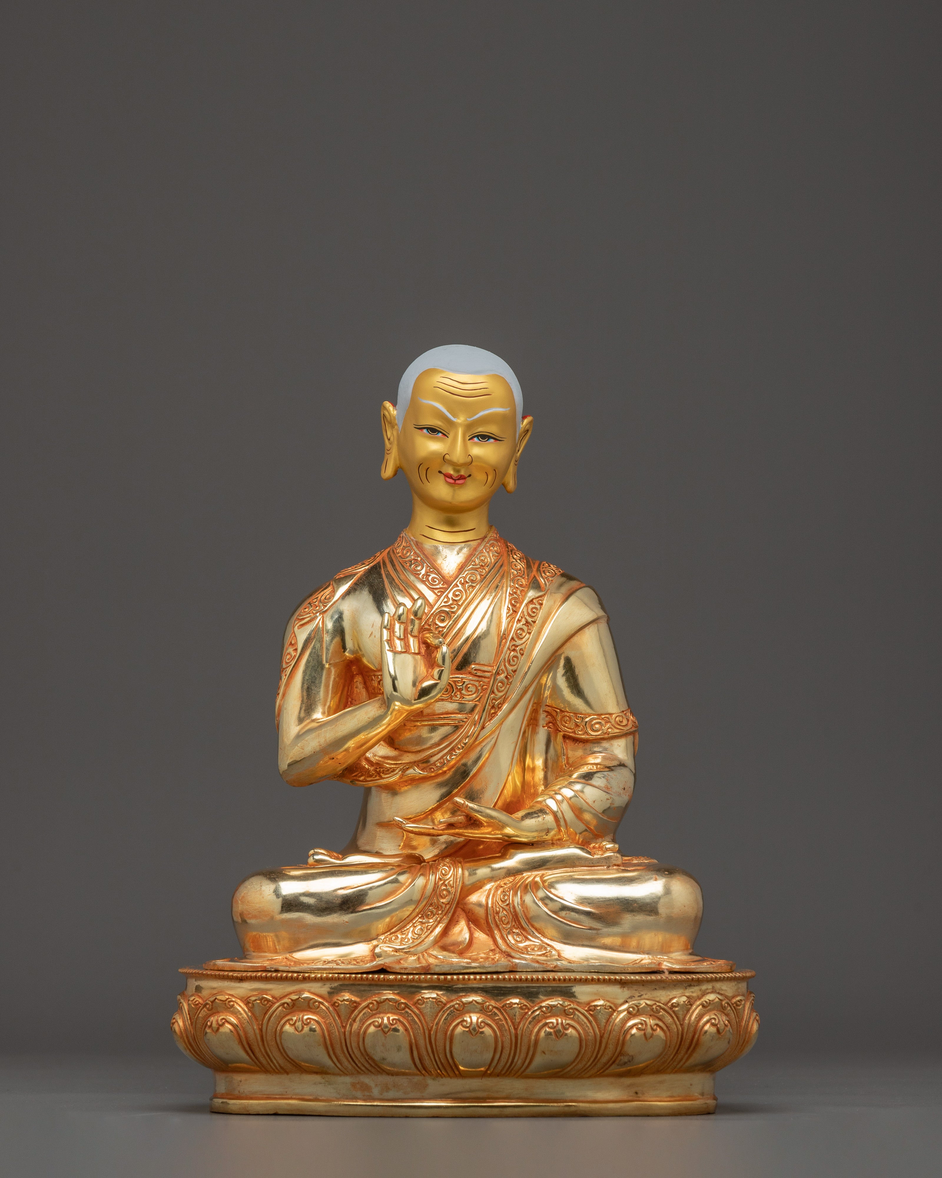 Tsongkhapa Statue Set | Revered Buddhist Master and Disciples