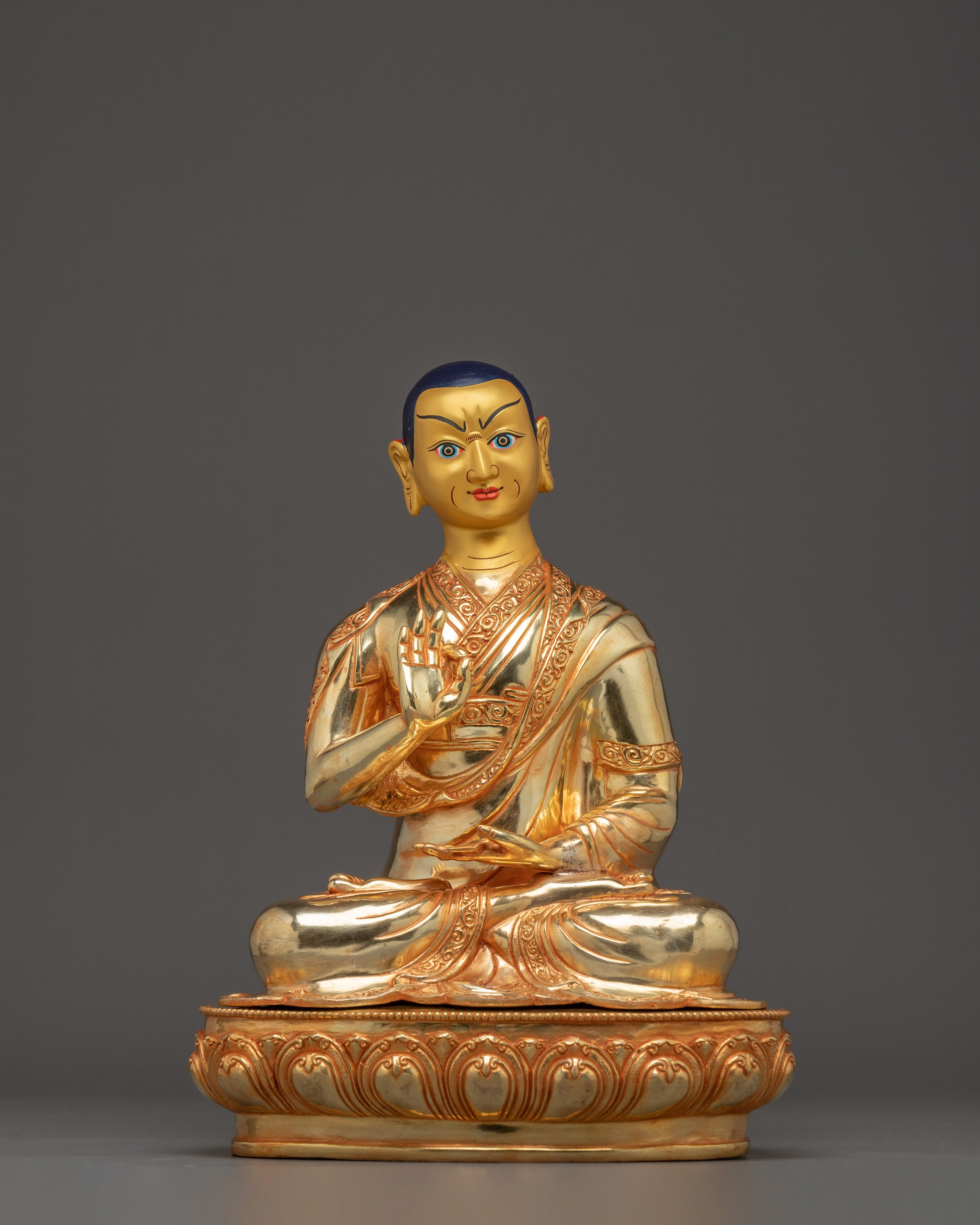 Tsongkhapa Statue Set | Revered Buddhist Master and Disciples