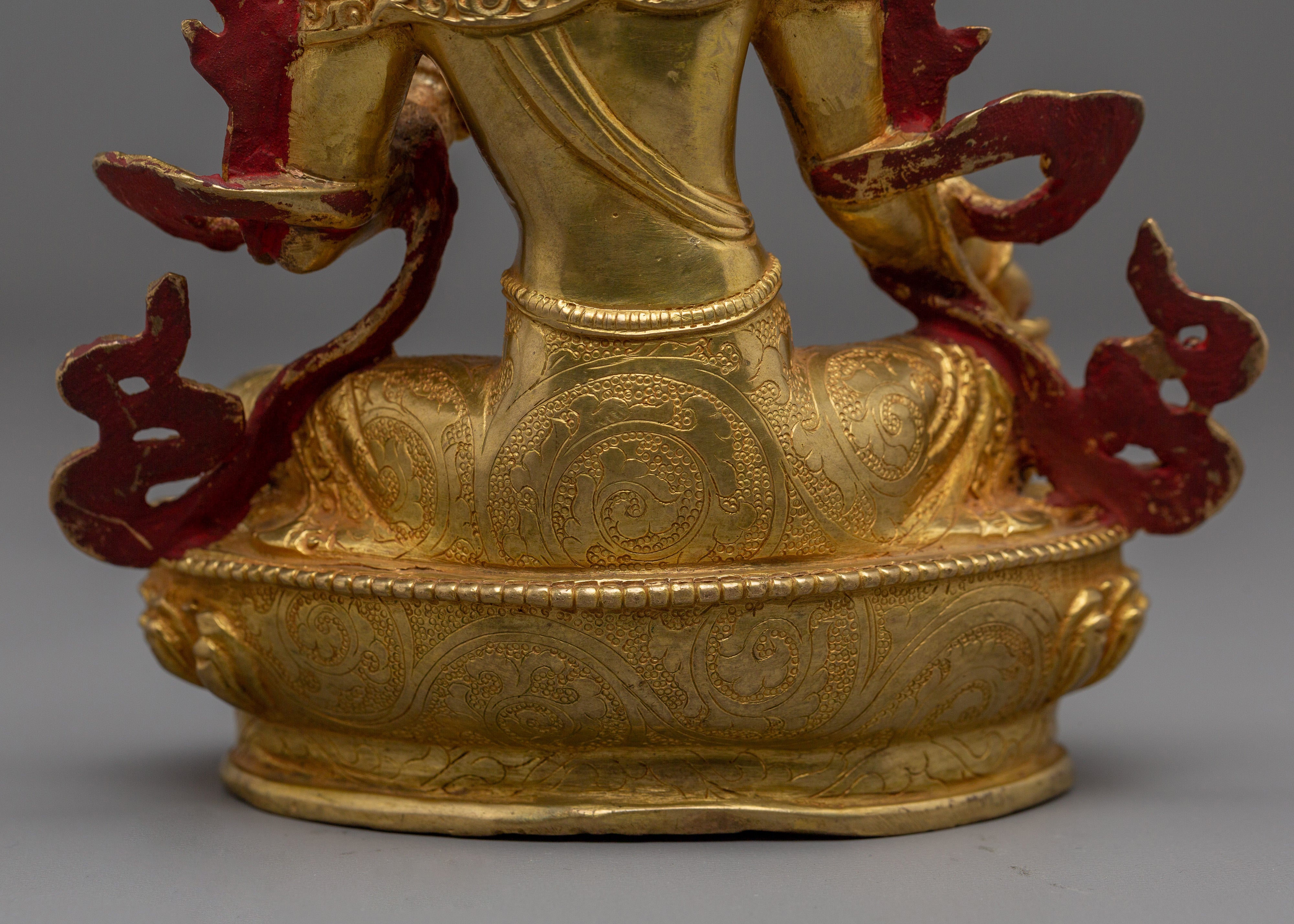 Divine Liberator Green Tara | Gold Gilded Statue