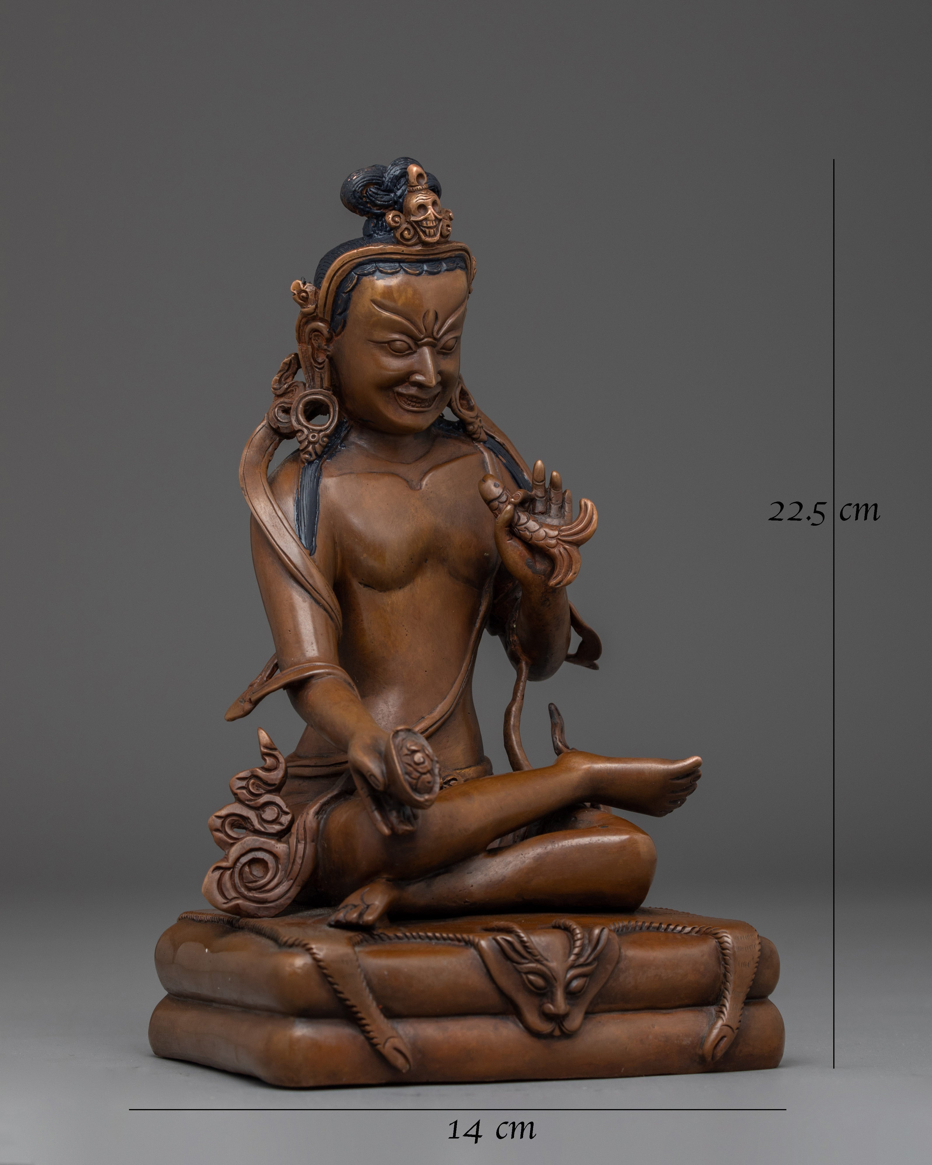 Copper Naropa Statue: Revered Buddhist Master
