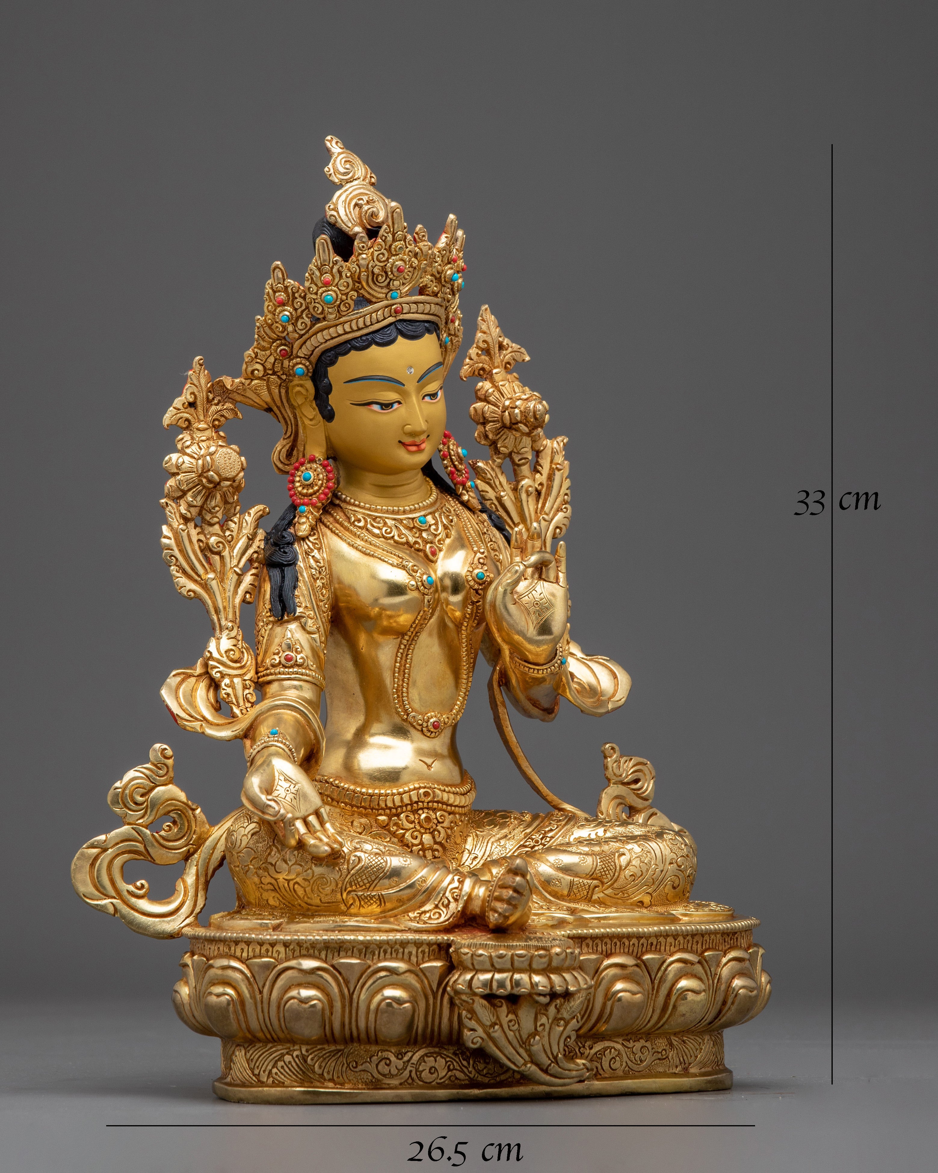 Green Tara Statue: The Buddhist Compassionate Goddess