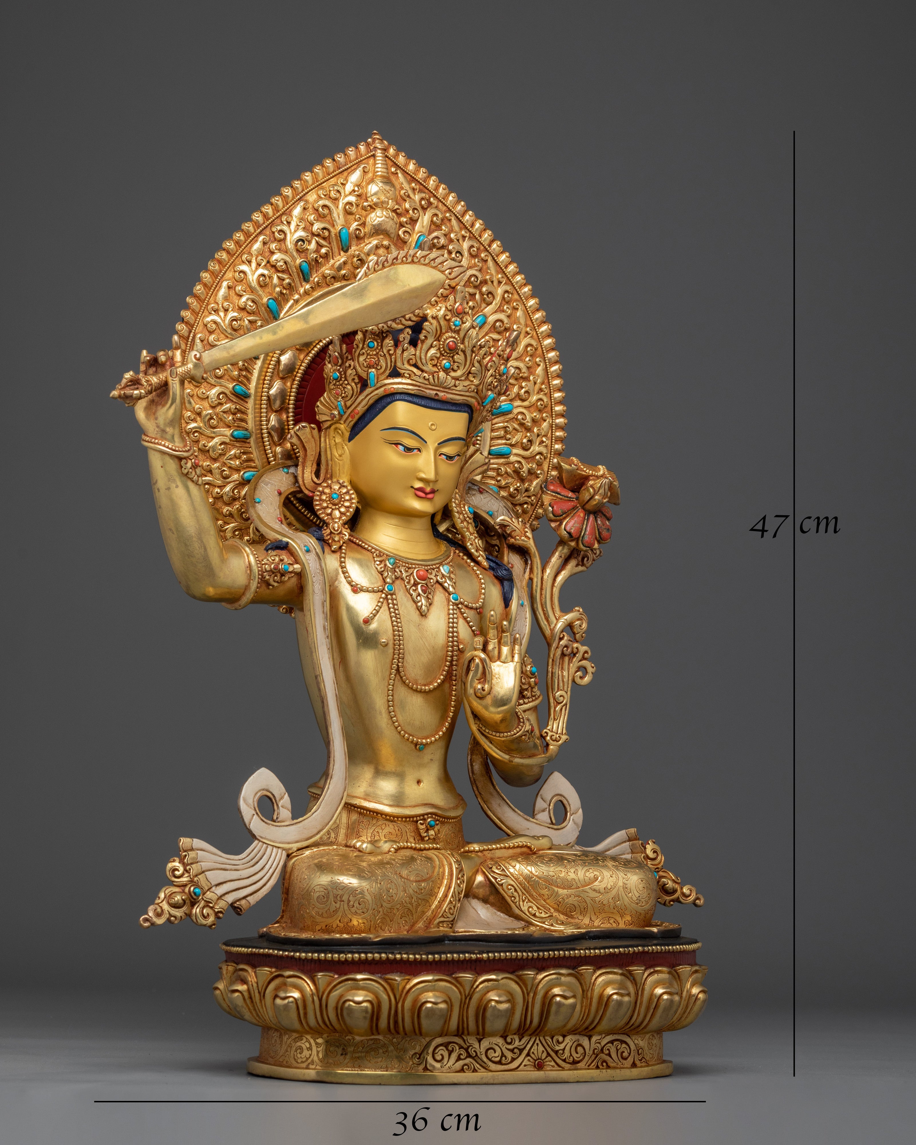 Manjushri Statue: The Destroyer of Ignorance 