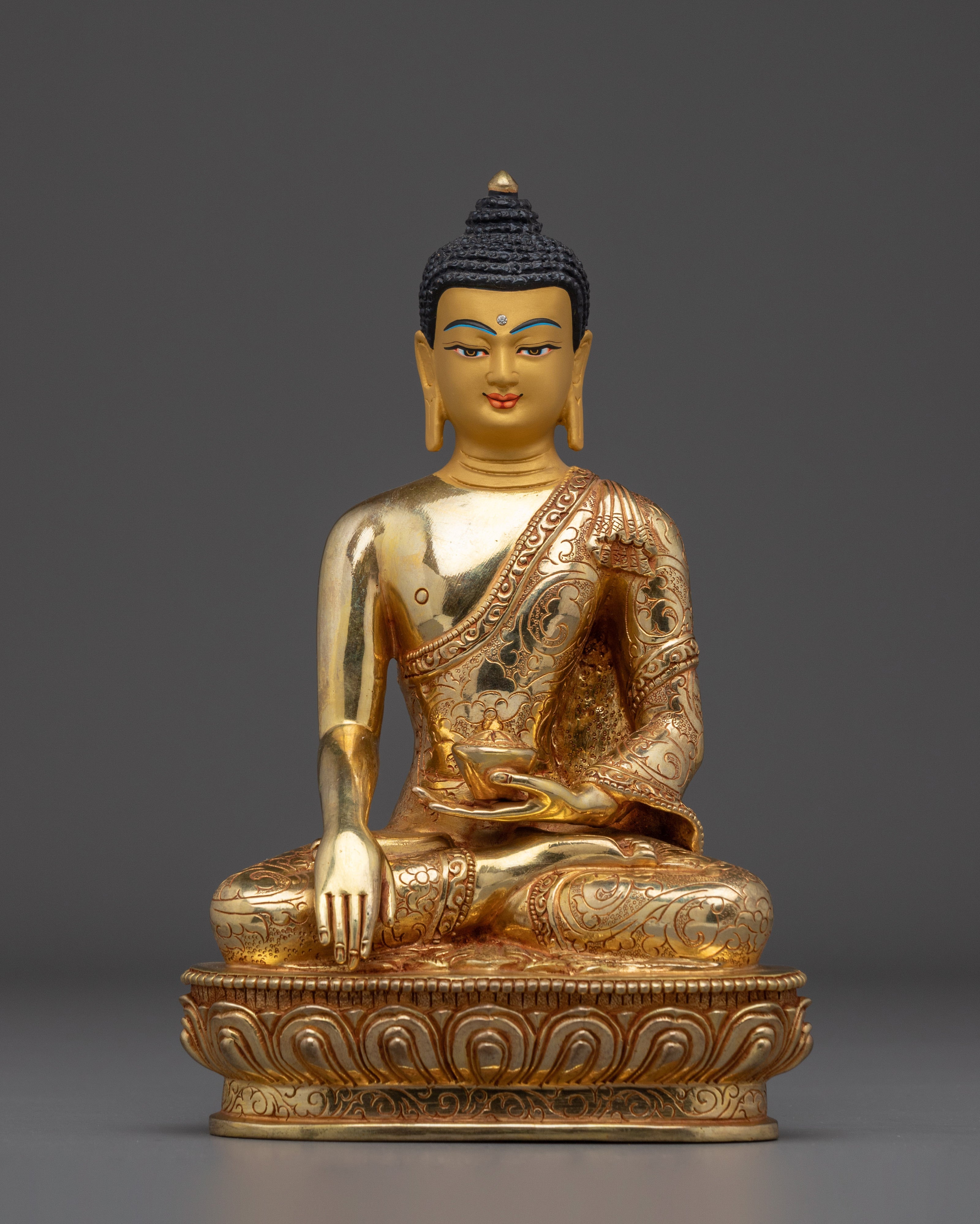 Coppper Shakyamuni Buddha Statue: The Awakened One 