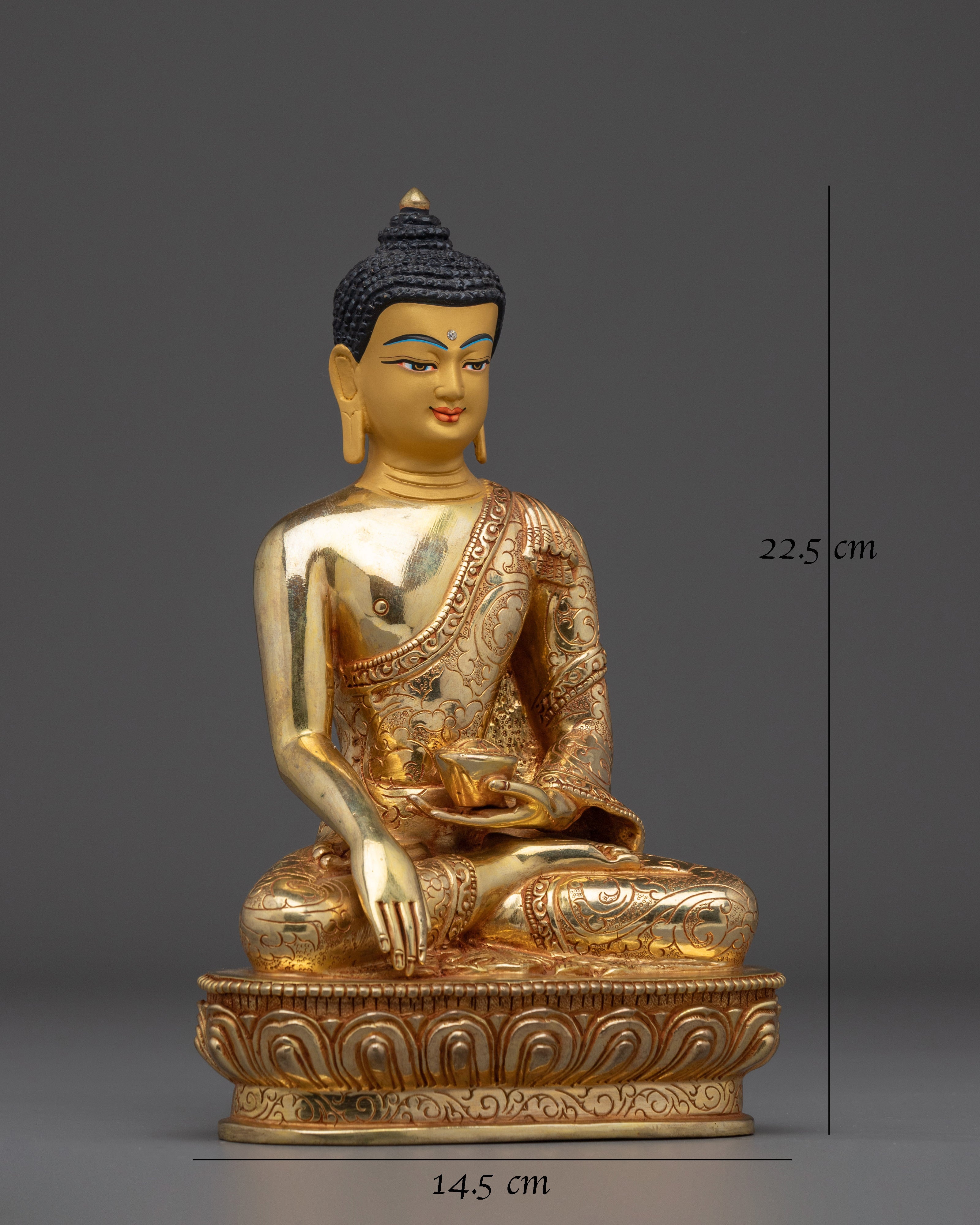 Coppper Shakyamuni Buddha Statue: The Awakened One 