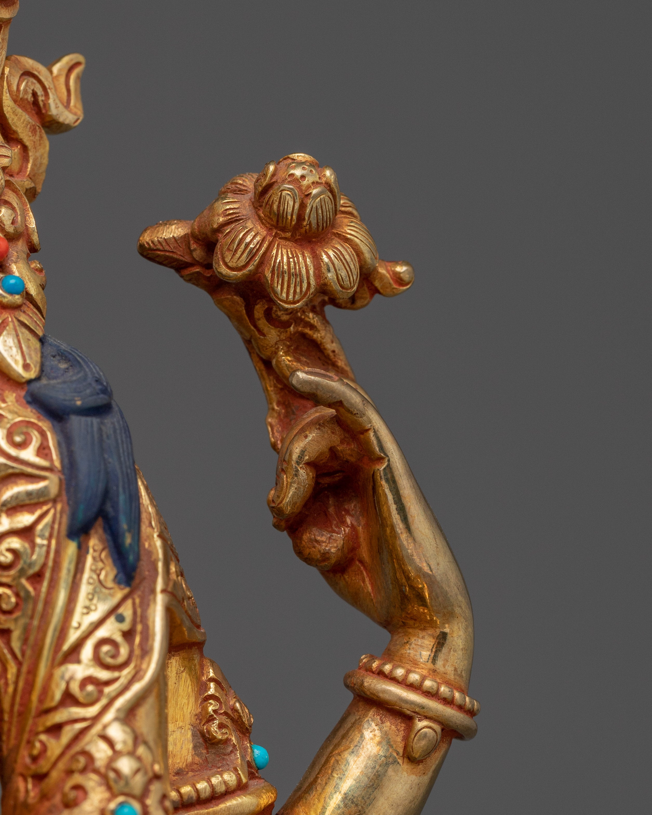 Chenrezig, Guardian of Love and Light | Tibetan Gold Gilded Statue