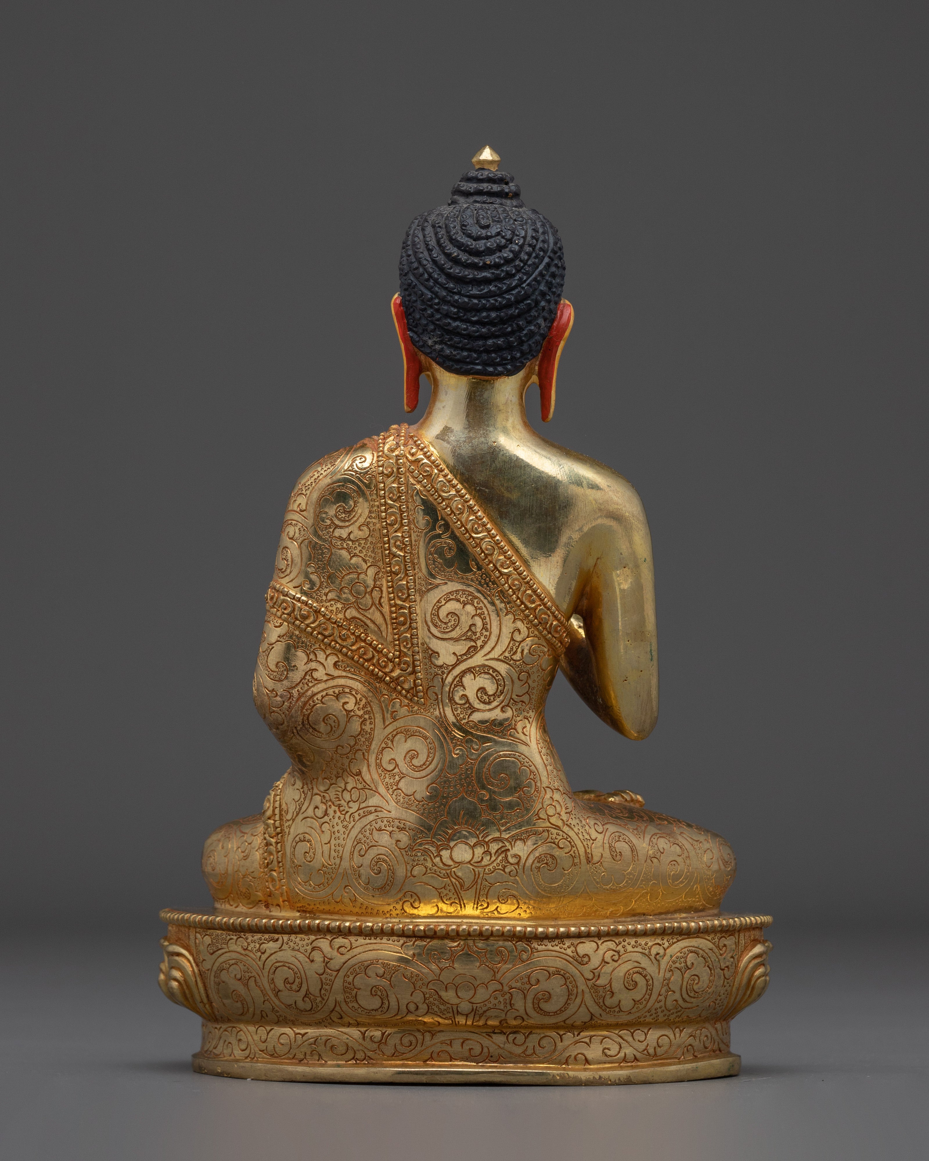 Himalayan Amoghasiddhi Statue | Nepali Handcrafted Gold Icon