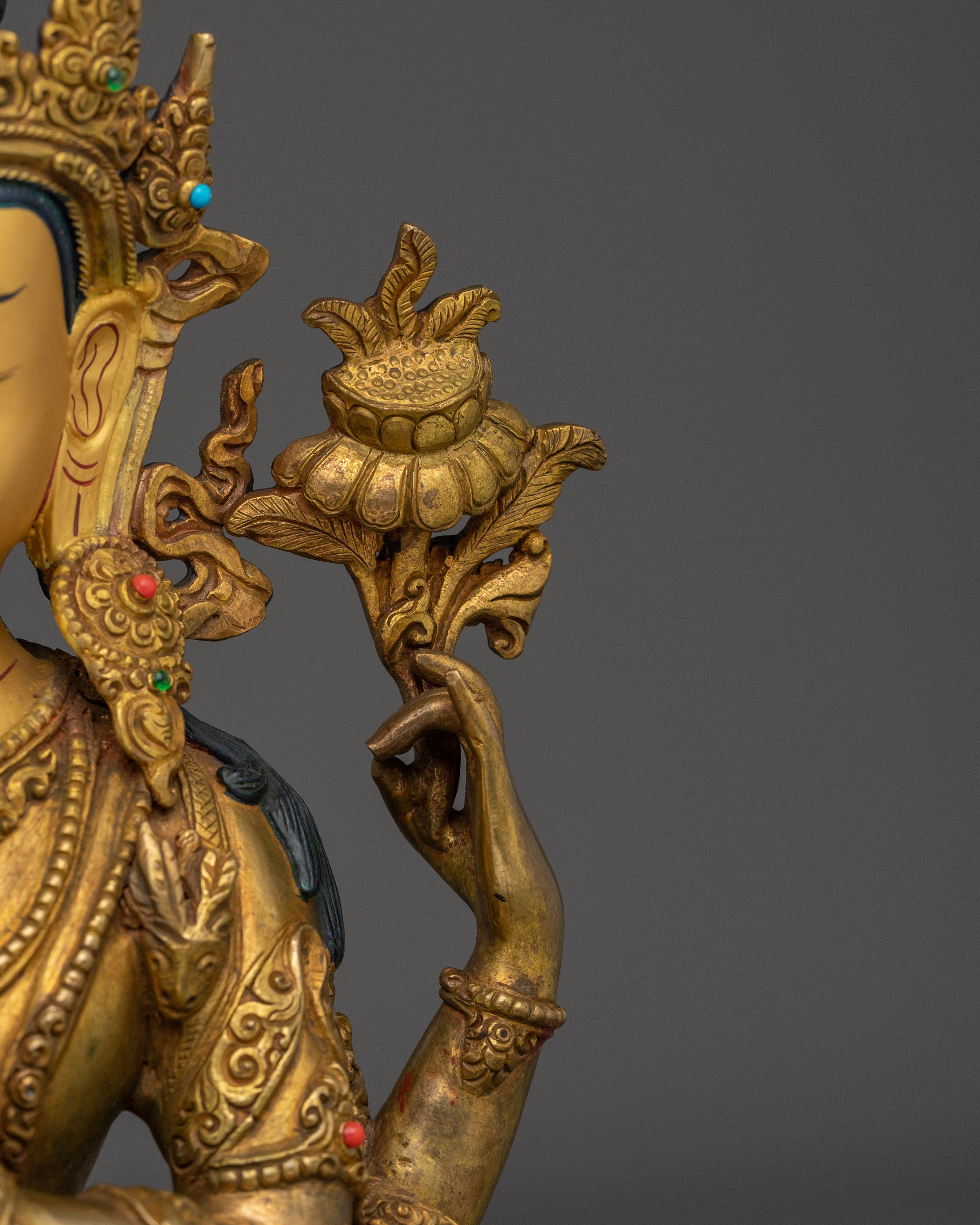 Himalayan Chenrezig Statue | Bodhisattva of Infinite Compassion