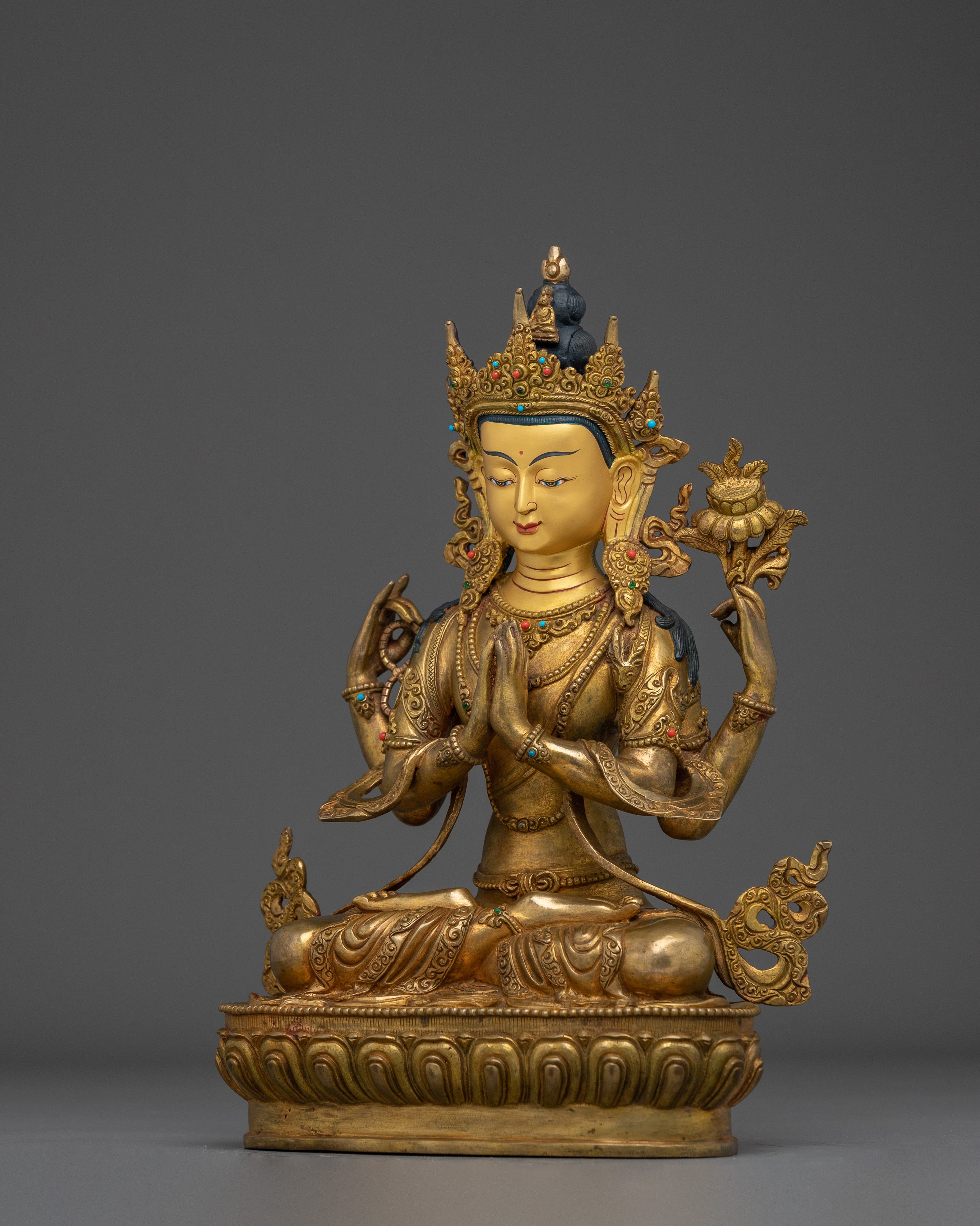 Himalayan Chenrezig Statue | Bodhisattva of Infinite Compassion