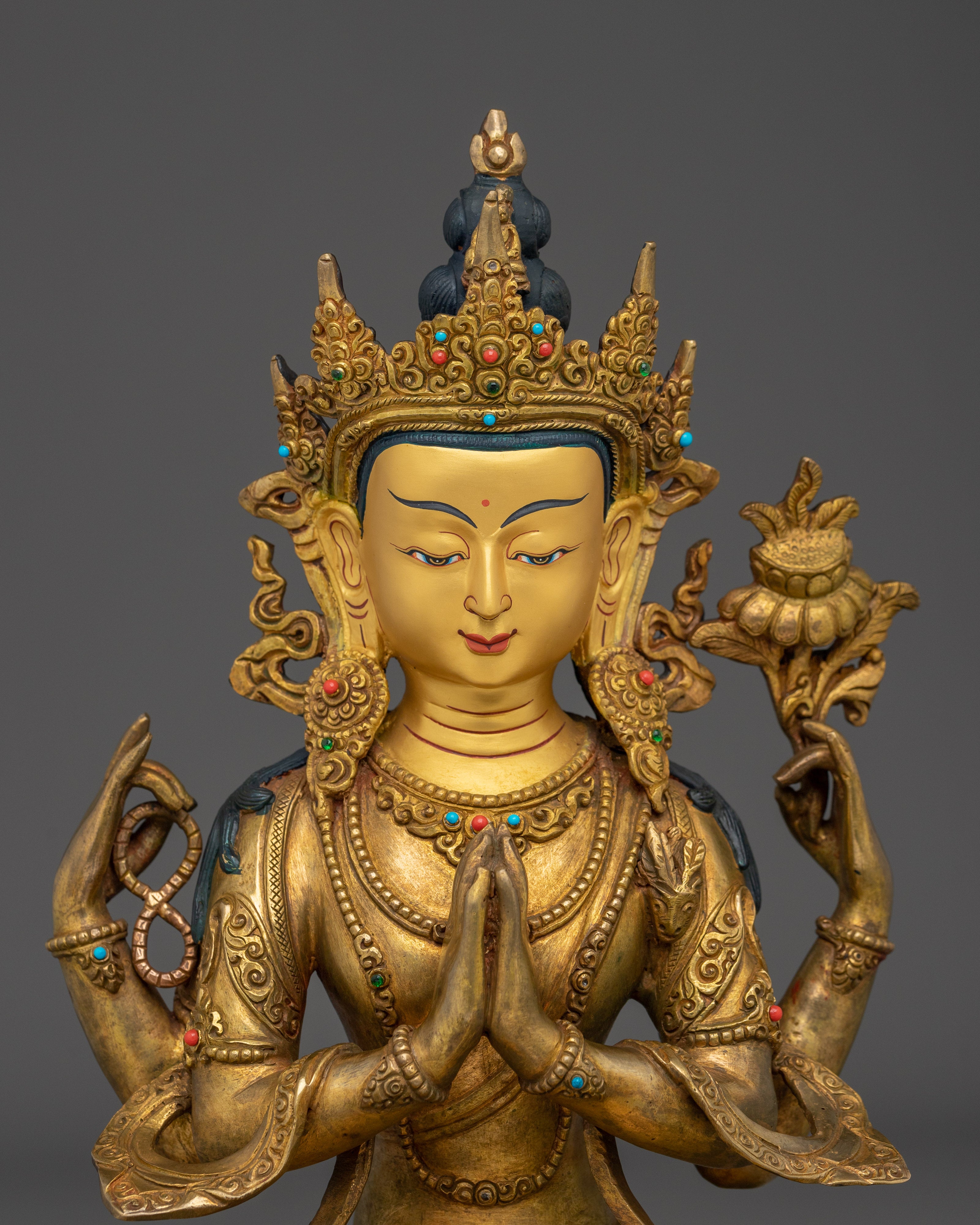 Himalayan Chenrezig Statue | Bodhisattva of Infinite Compassion