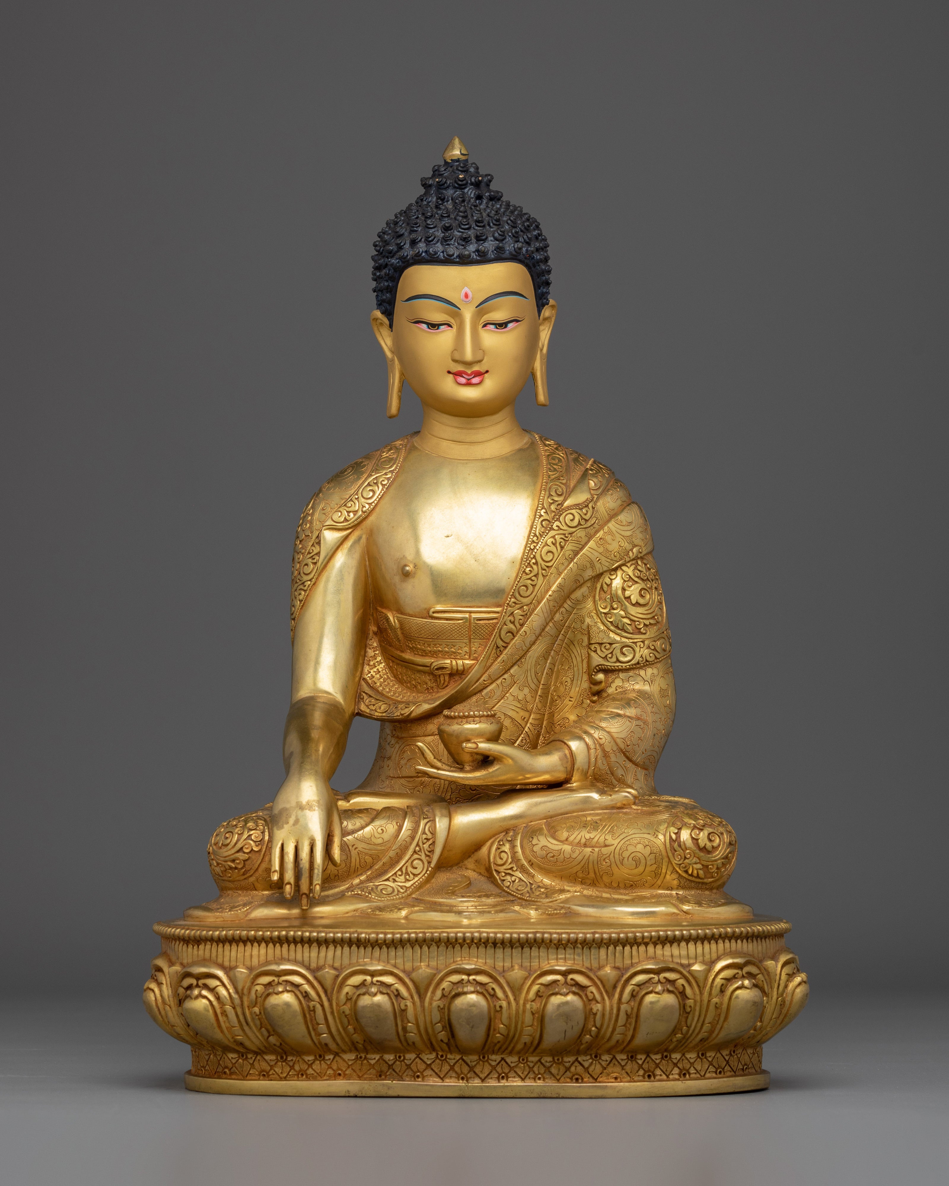 24K Gold Shakyamuni Buddha Art