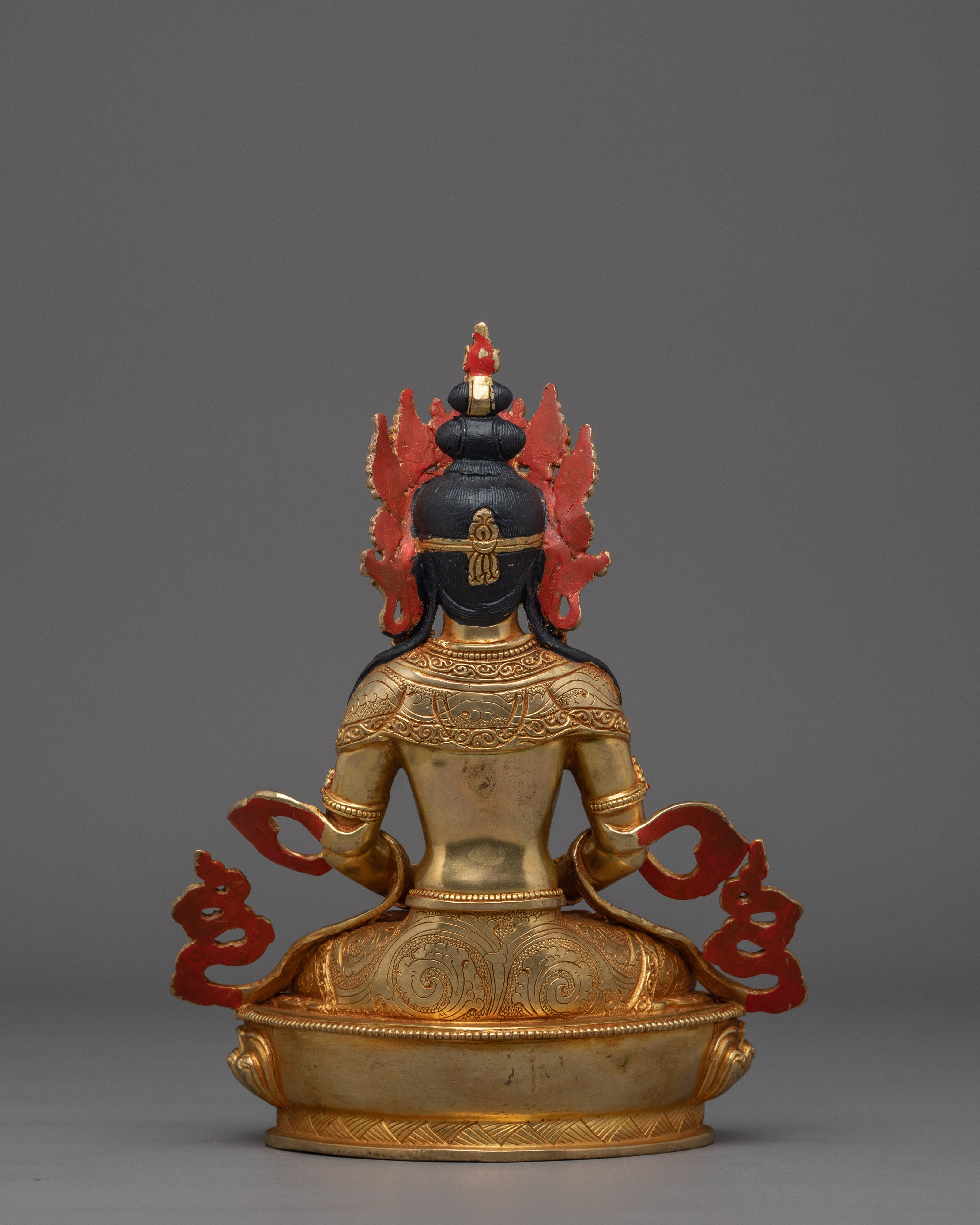 Amitayus Statue with 24K Gold Gilding | Meditation & Spiritual Home Decor