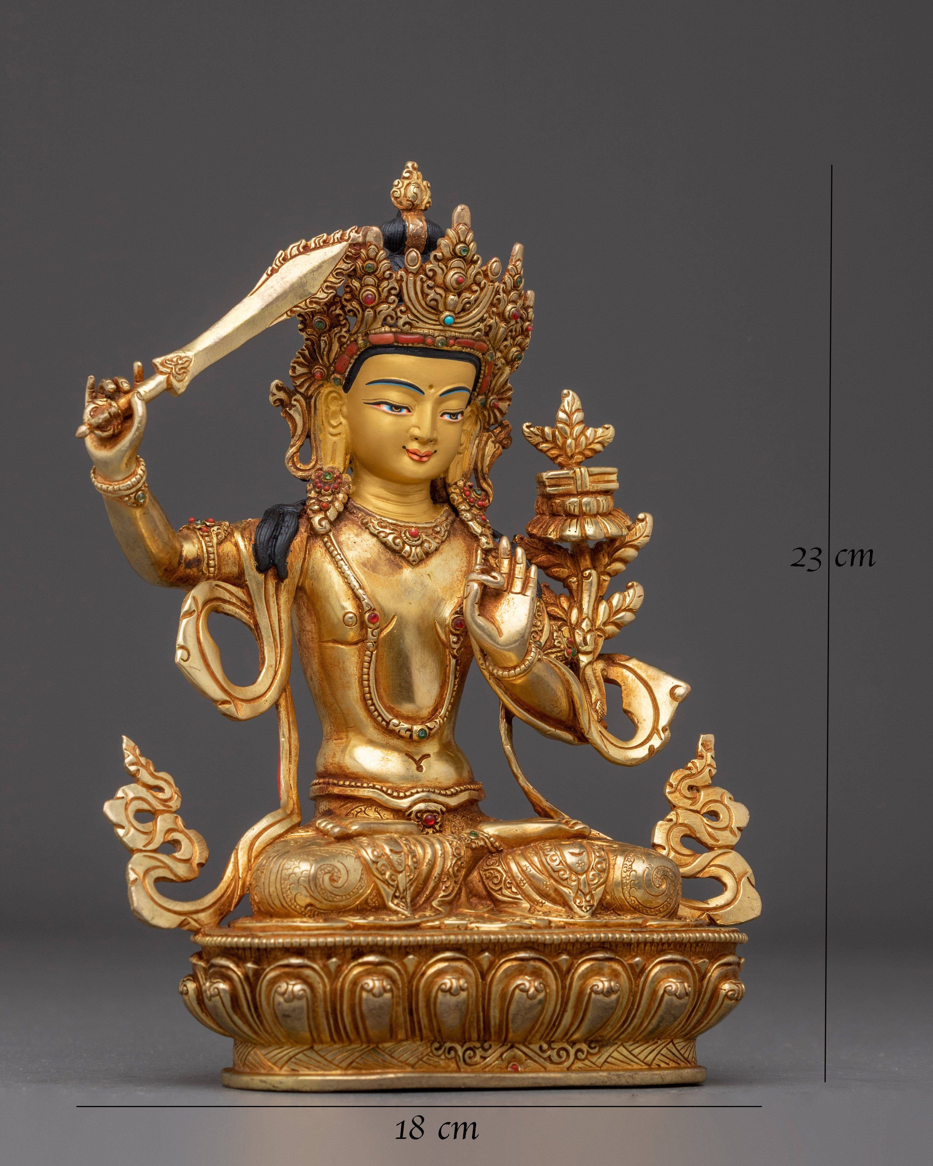 Manjushri Statue: The Divine Bodhisattva of Wisdom 