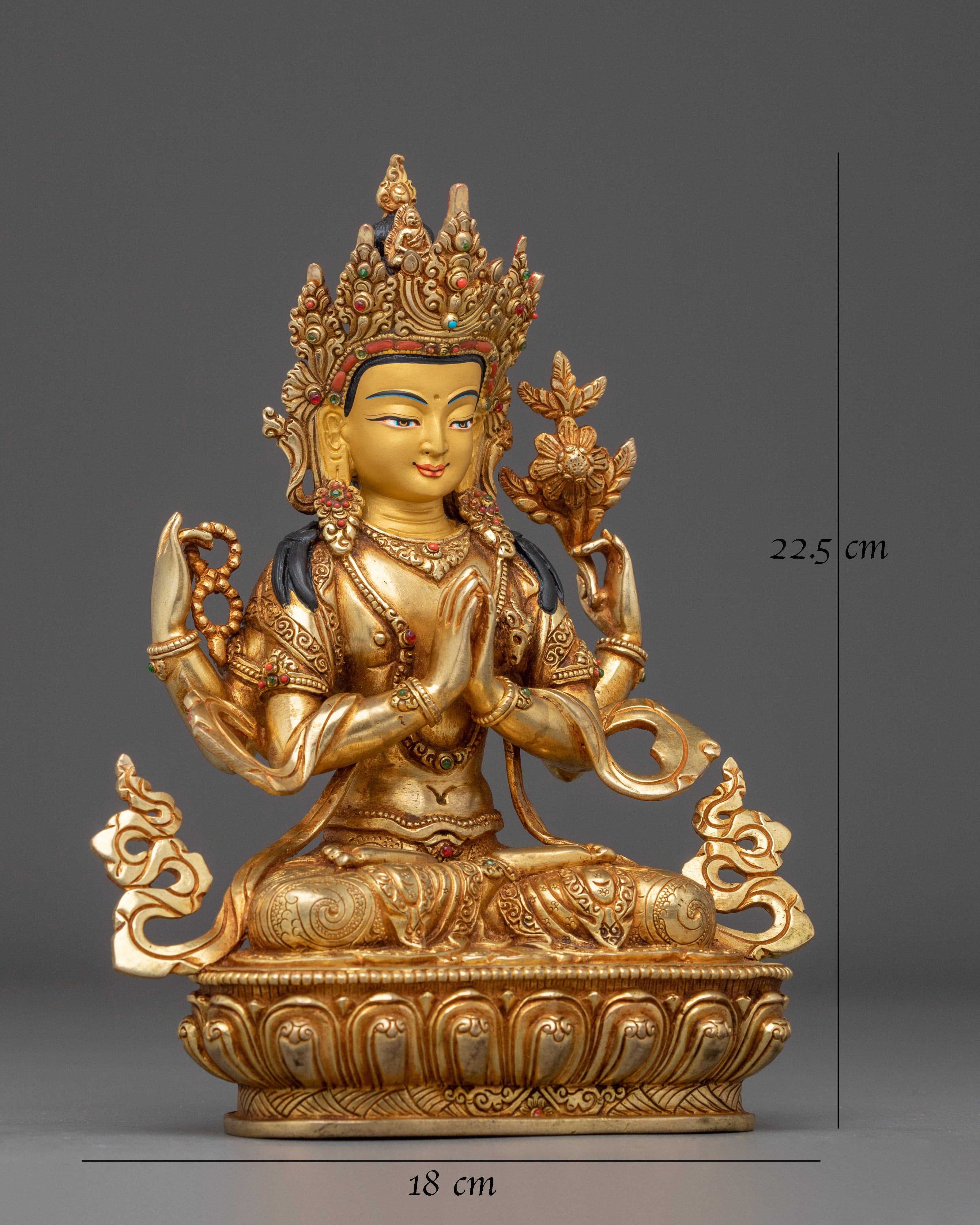 Divine Bodhisattva chenrezig Statue: Lord of Compassion 