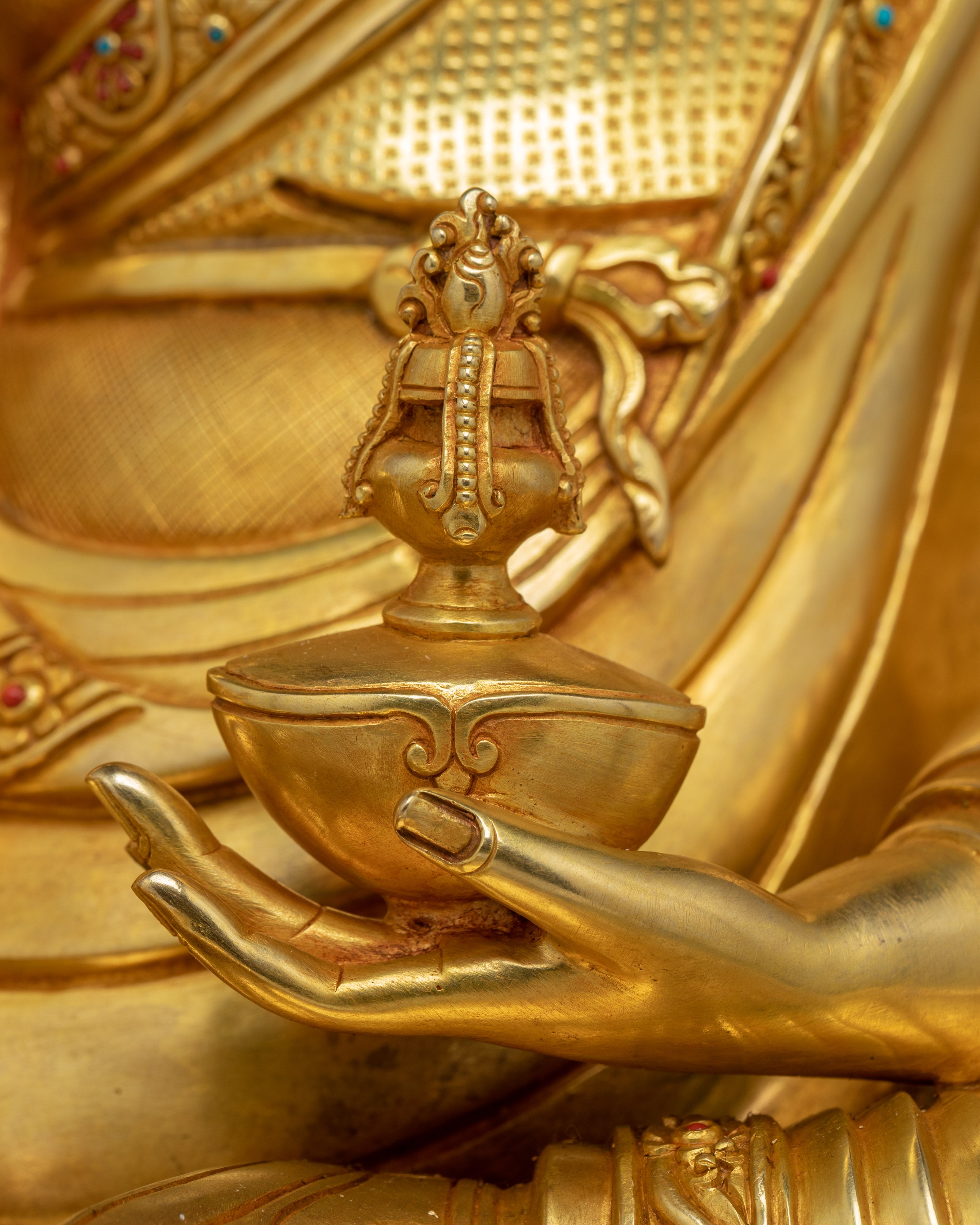 Guru Rinpoche Art, Enlightened Vajra Holder | Nepali Handcrafted Icon