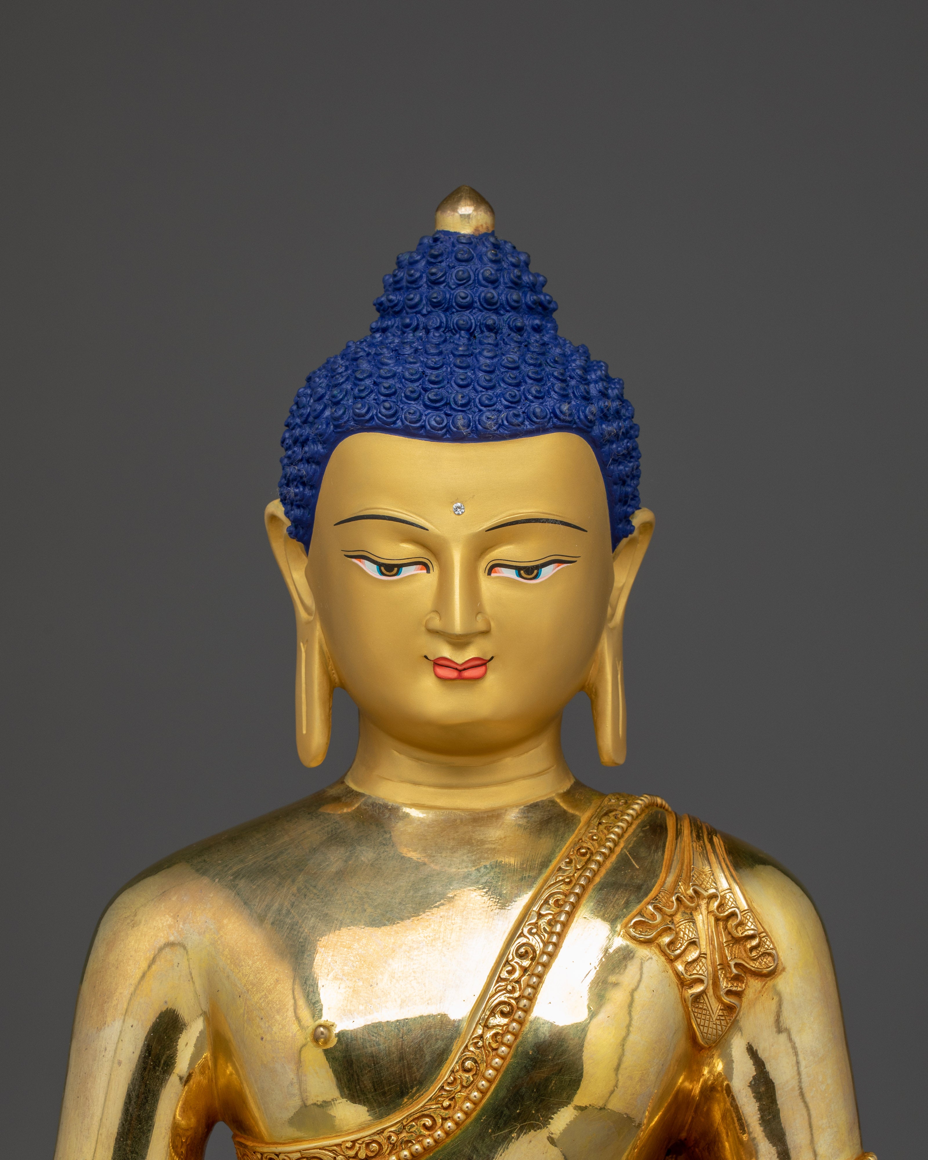Amitabha Golden Art, Buddha of Infinite Light | Gold Gilded Sculpture