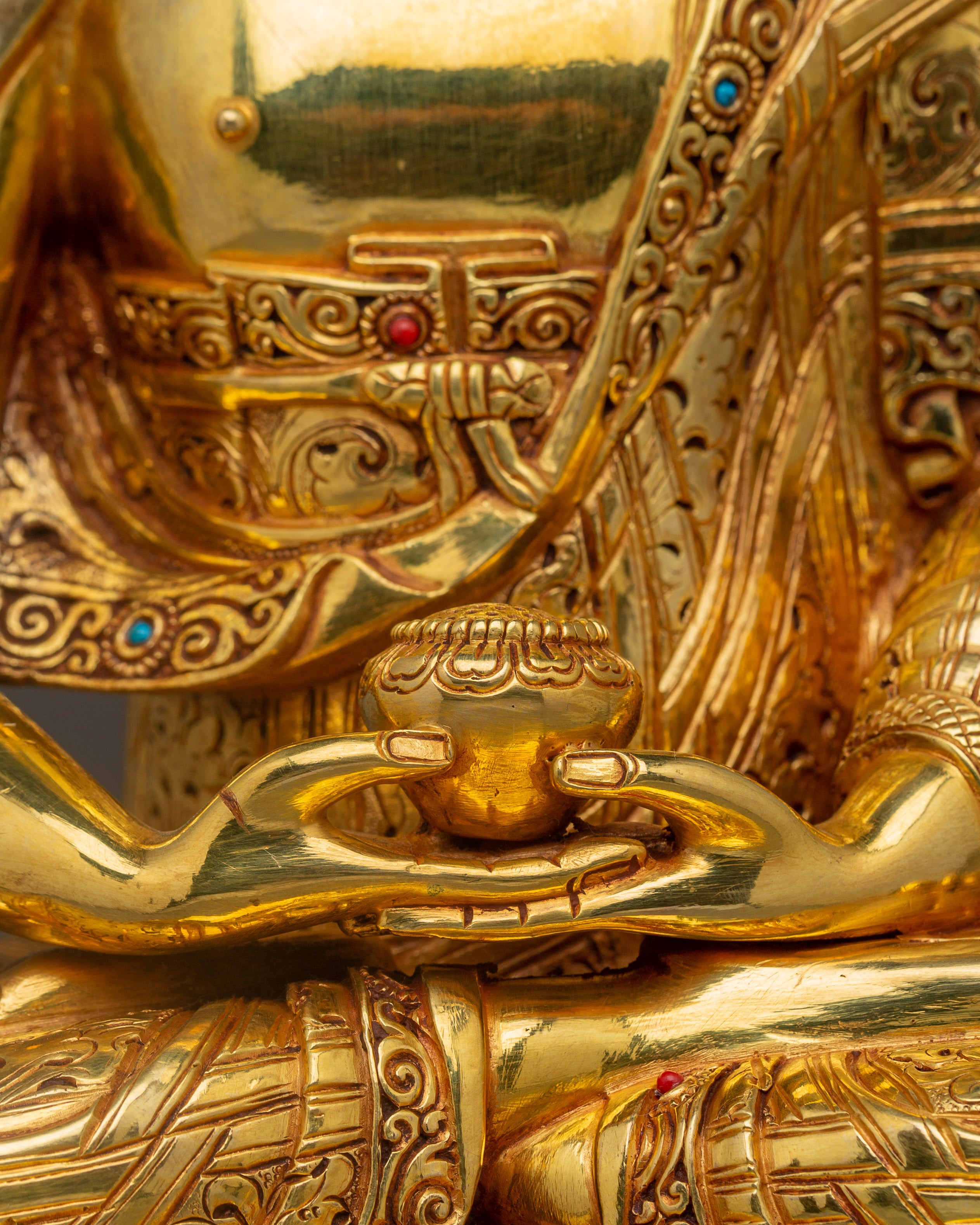 Amitabha Buddha  Statue: Himalayan Handmade Artwork