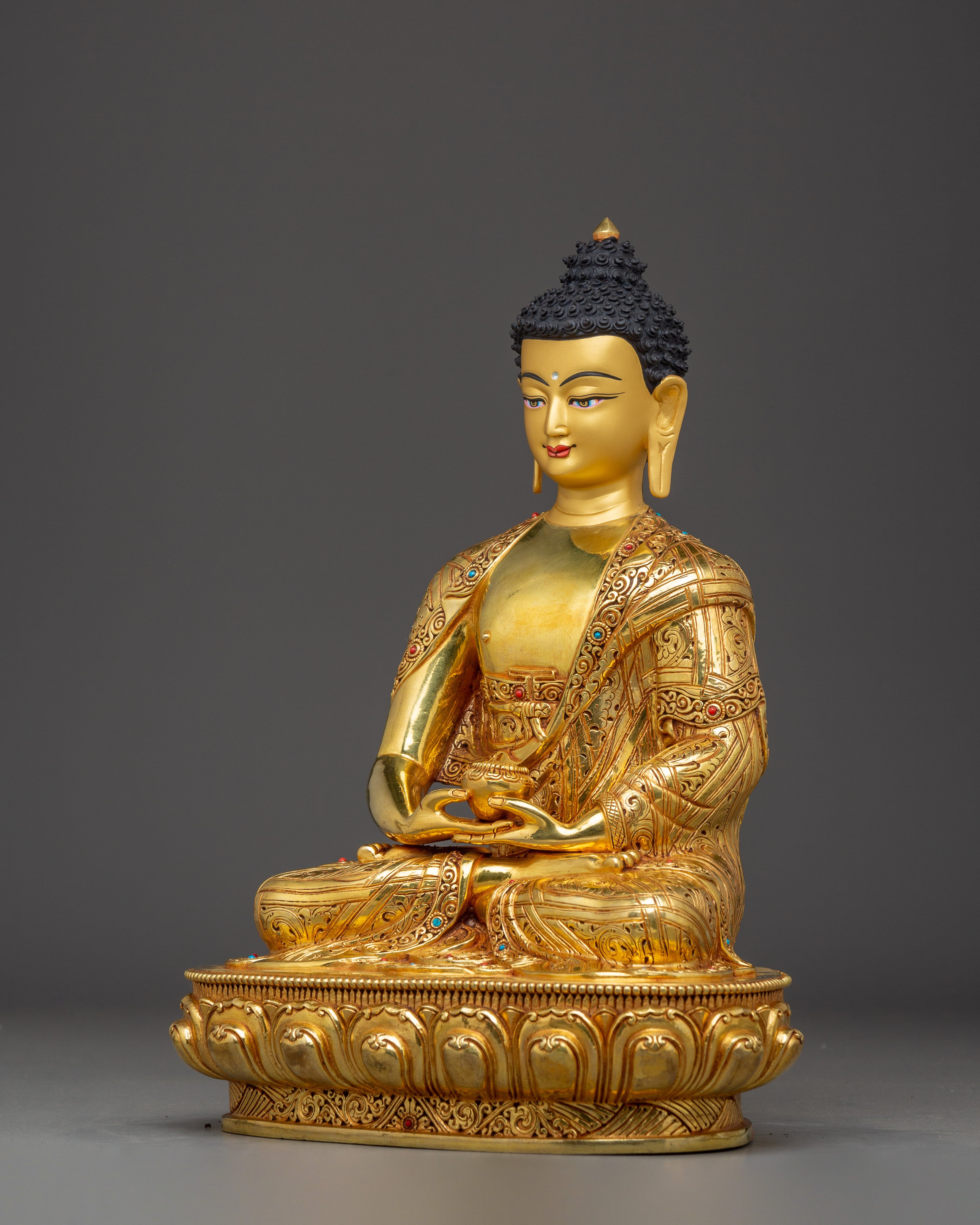 Amitabha Buddha  Statue: Himalayan Handmade Artwork