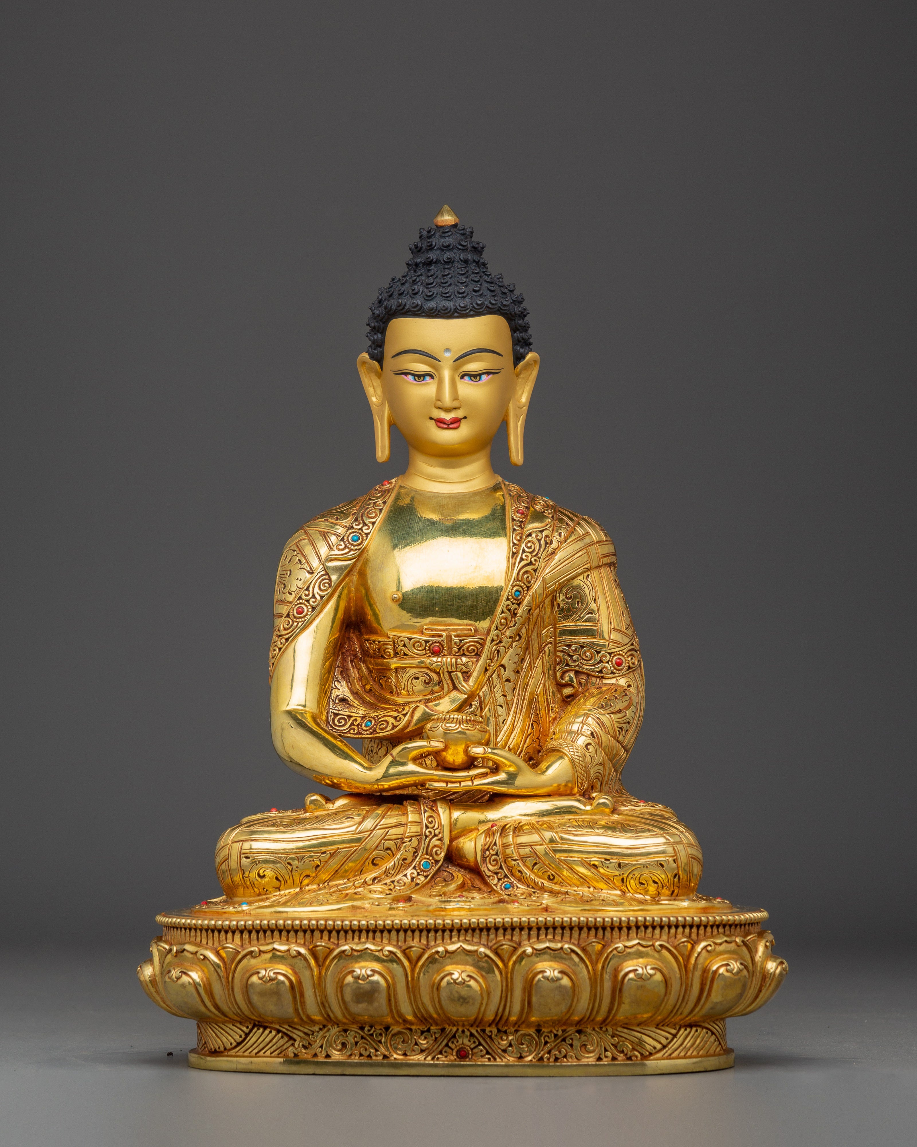 Amitabha Buddha  Statue: Himalayan Handmade Artwork 