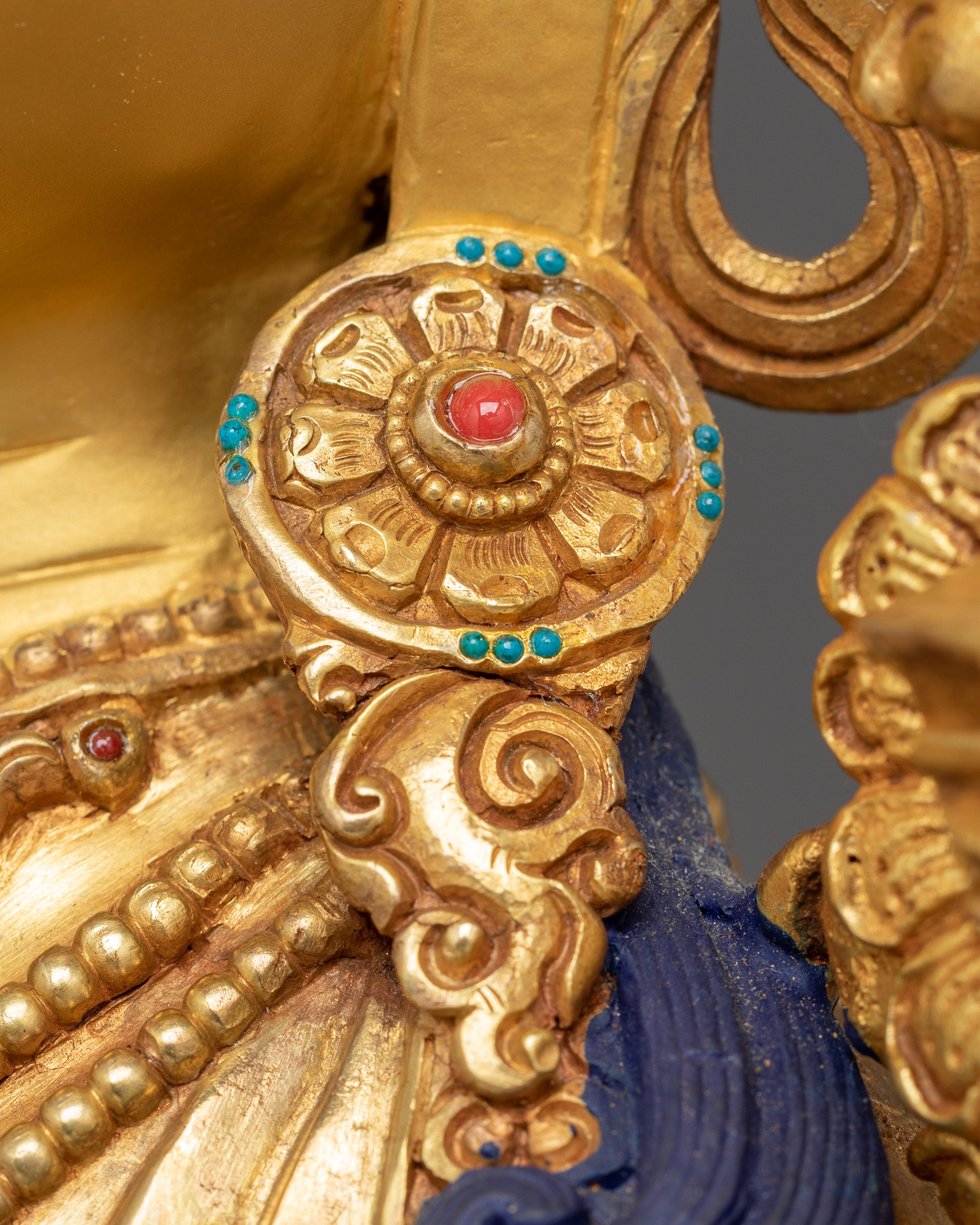 Golden Manjushri Art: The Wisdom Bodhisattva
