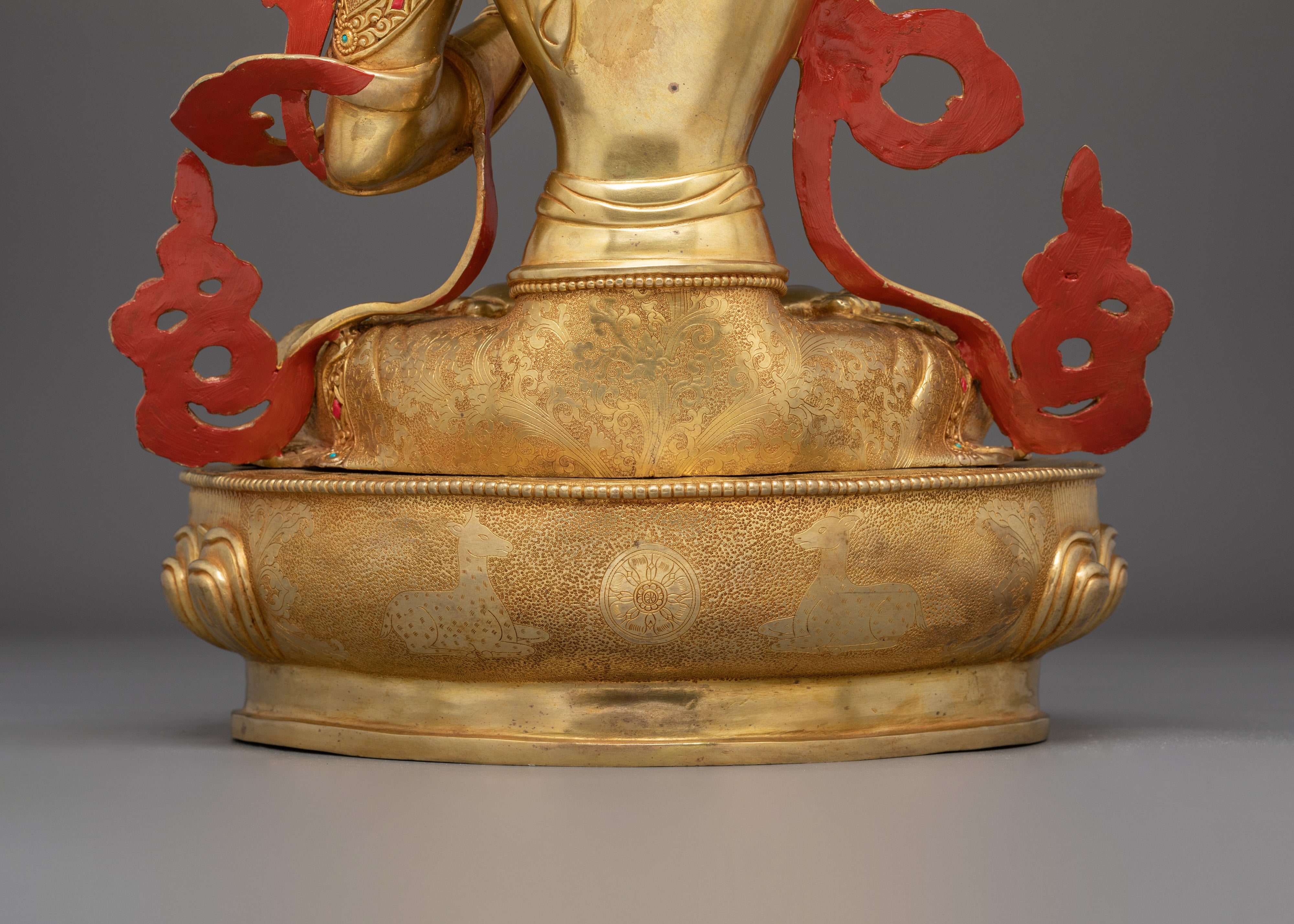 Golden Manjushri Art: The Wisdom Bodhisattva