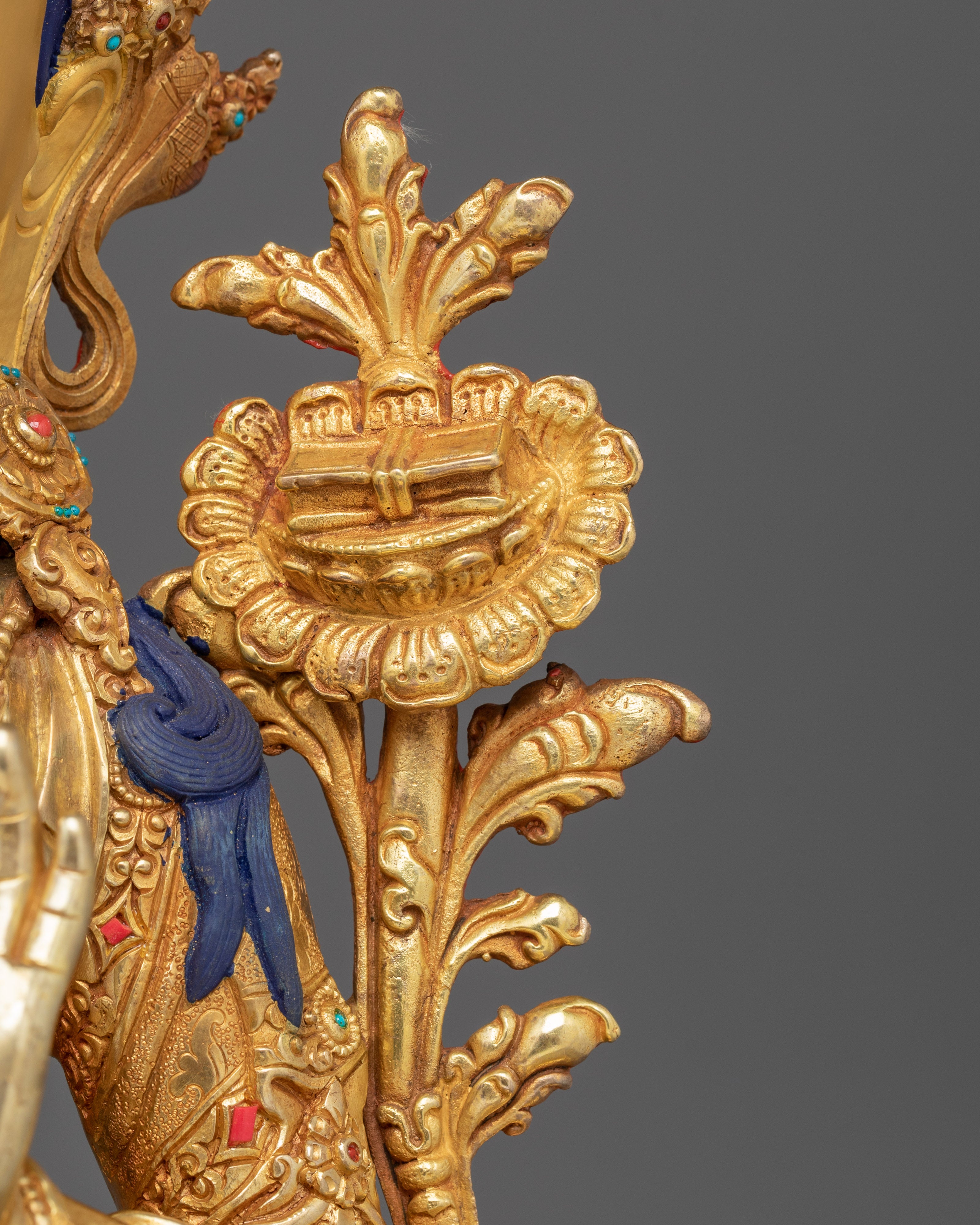 Golden Manjushri Art: The Wisdom Bodhisattva