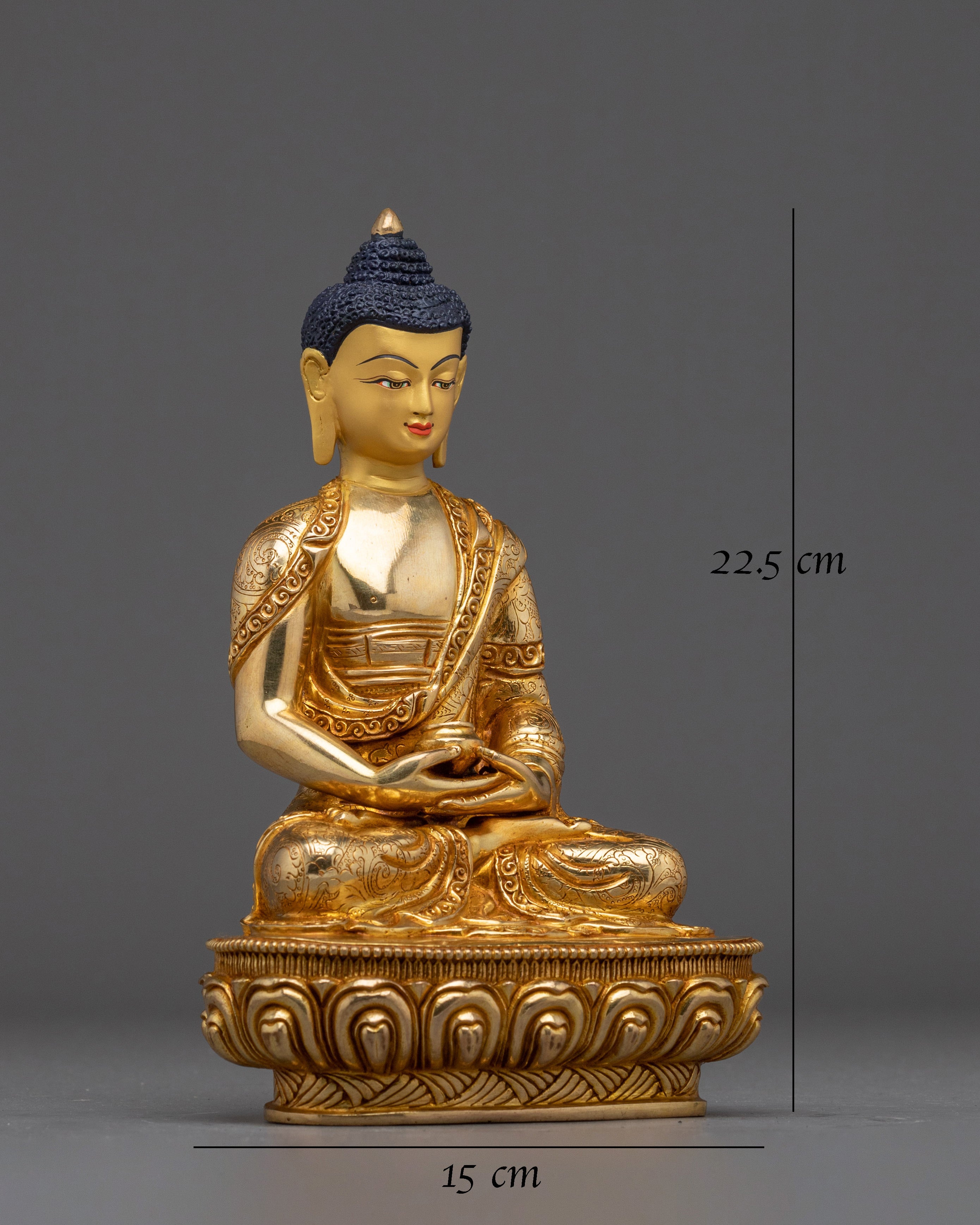 Pure Land Buddha Amitabha Handmade Statue 